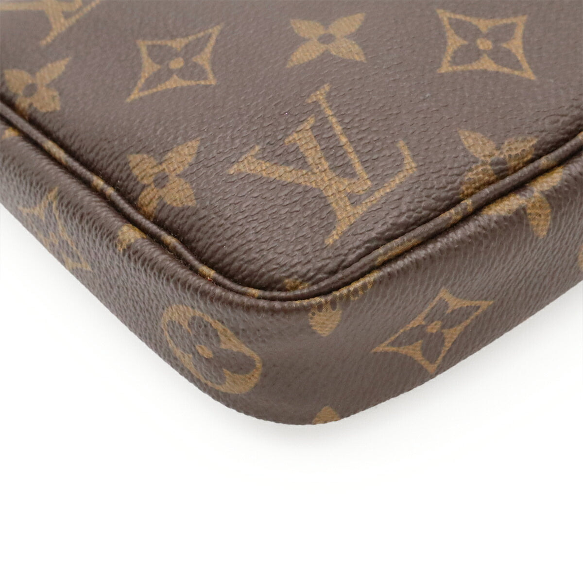 Louis Vuitton Brown Monogram Canvas Pvc Coated Canvas Handbag Pochette Pouch (Pre-Owned)