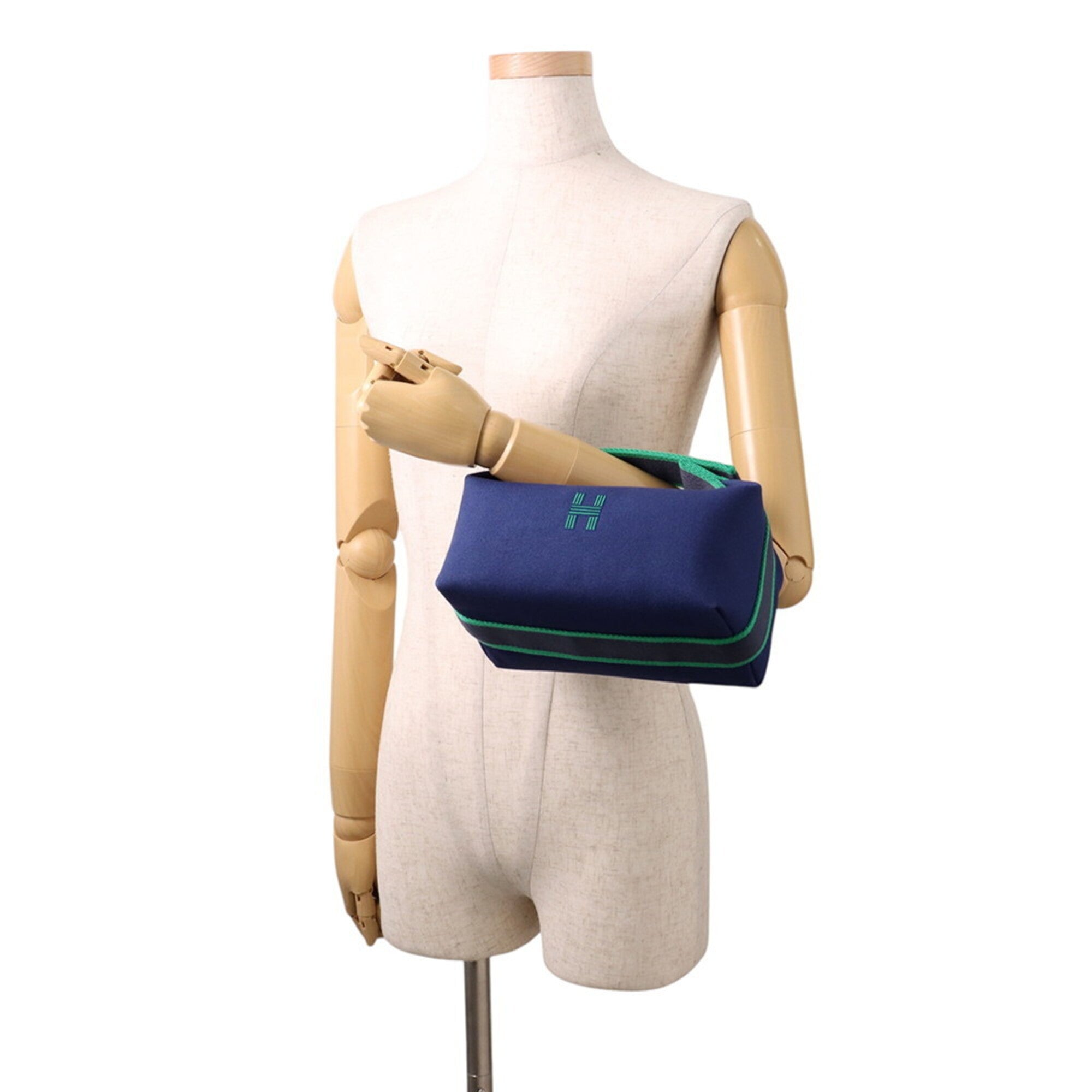 Hermes Black Canvas Handbag Pouch (Pre-Owned)