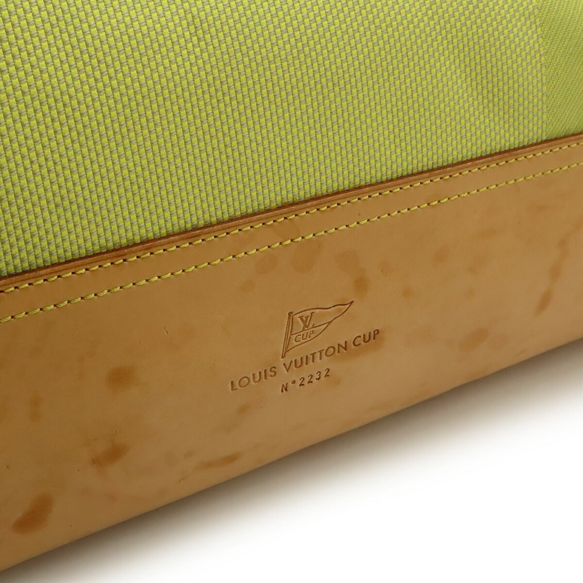 Louis Vuitton Lime Green Damier Geant Canvas Shoulder Bag Tote Bag (Pre-Owned)