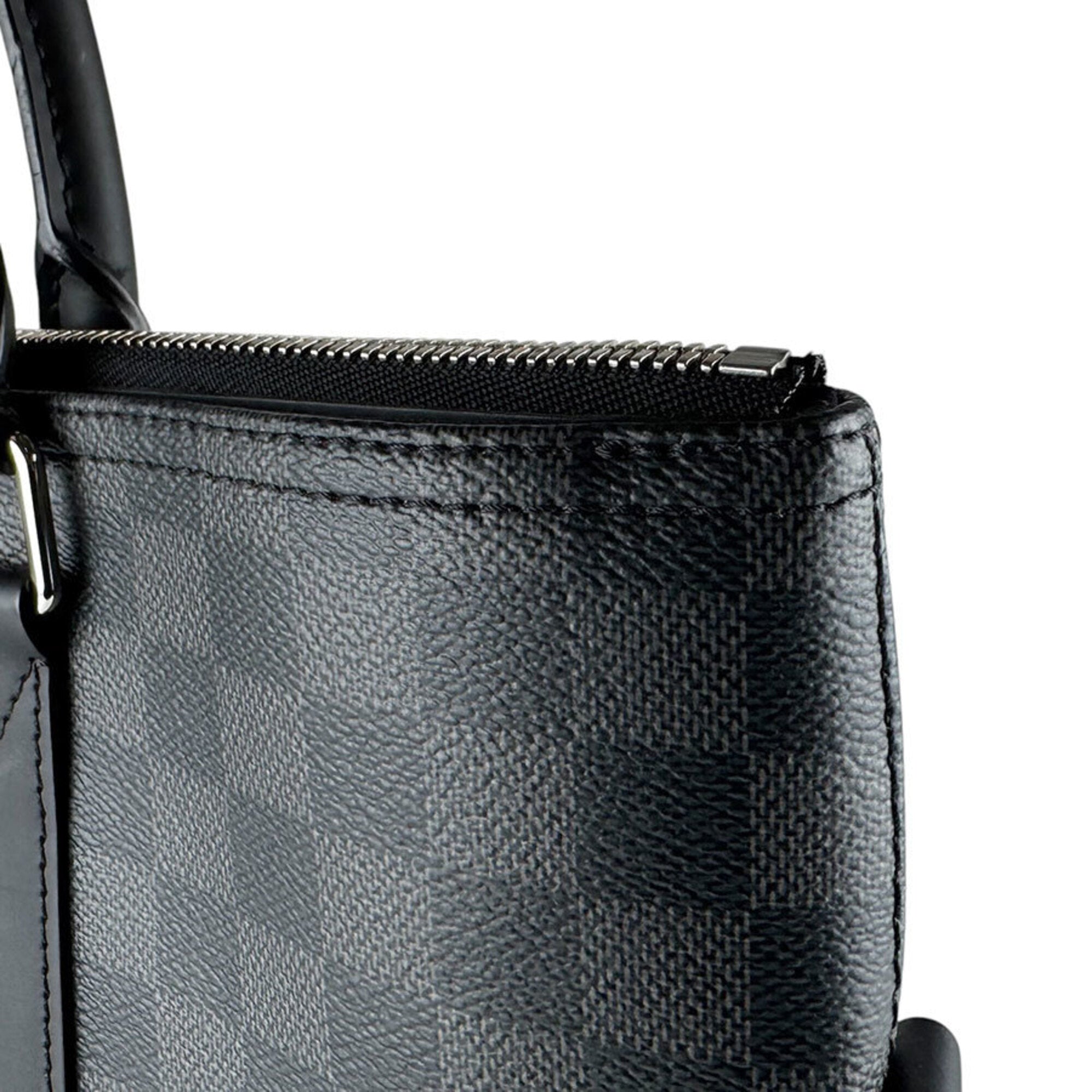 Louis Vuitton Black Damier Graphite Handbag (Pre-Owned)