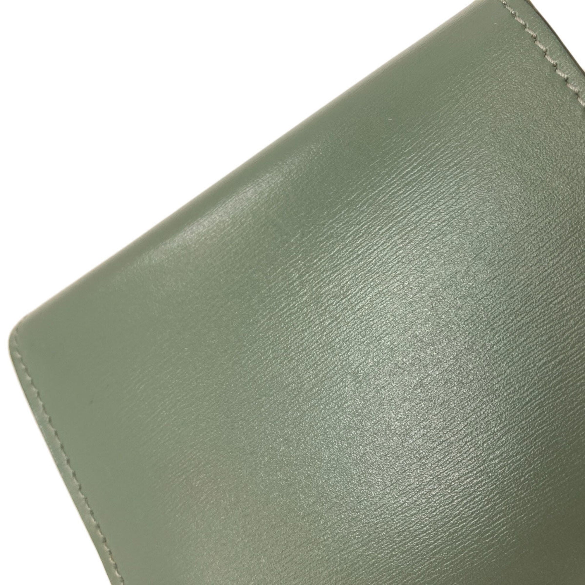 Celine Green Leather Wallet (Bi-Fold) (Pre-Owned)