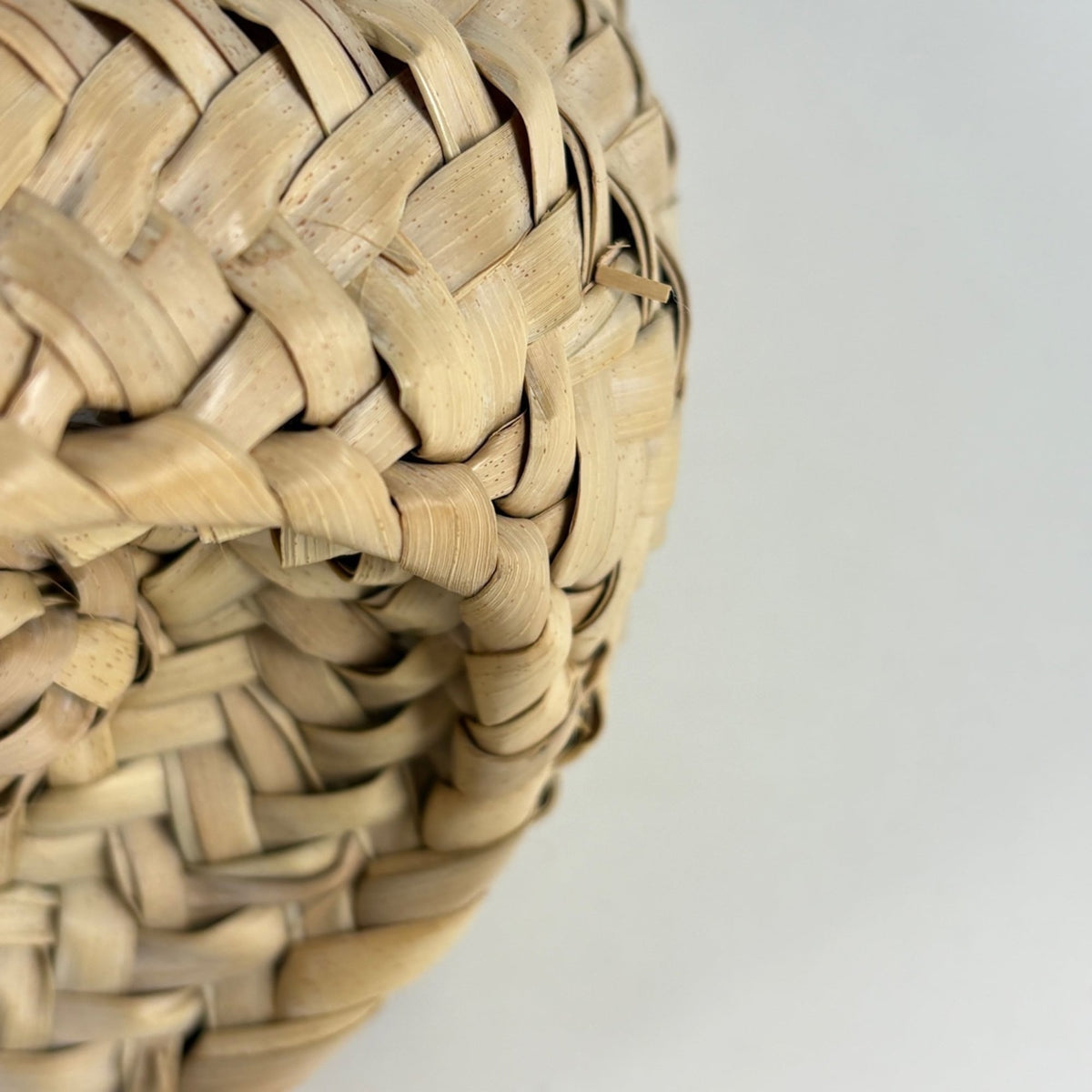 Loewe Beige Brown Raffia Leather Basket Handbag (Pre-Owned)