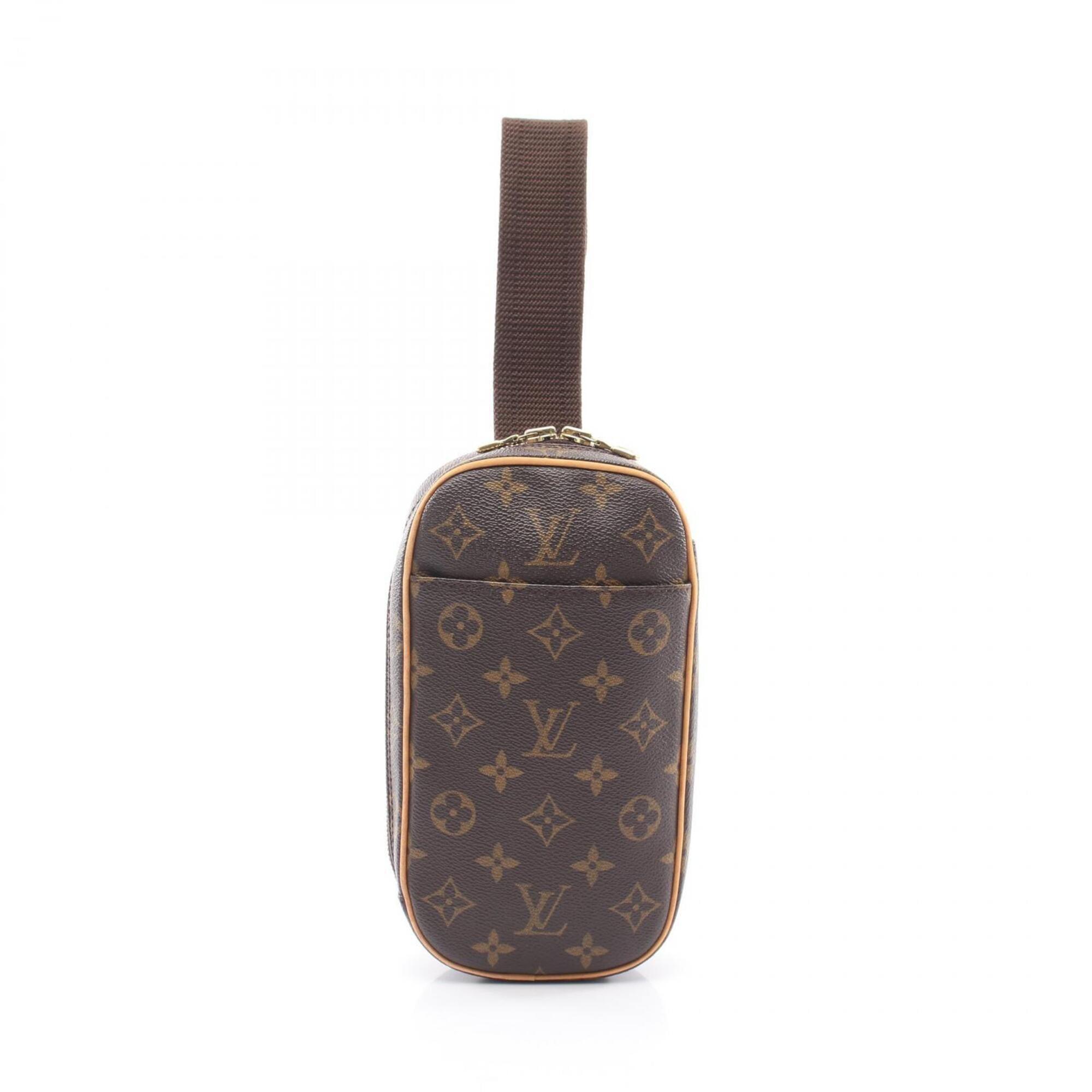 Louis Vuitton Brown Coated Canvas Leather Fanny Pack Handbag (Pre-Owned)