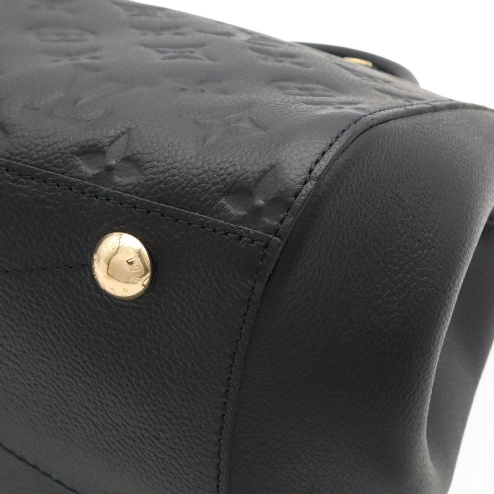 Louis Vuitton Noir Monogram Empreinte Leather Handbag Shoulder Bag (Pre-Owned)