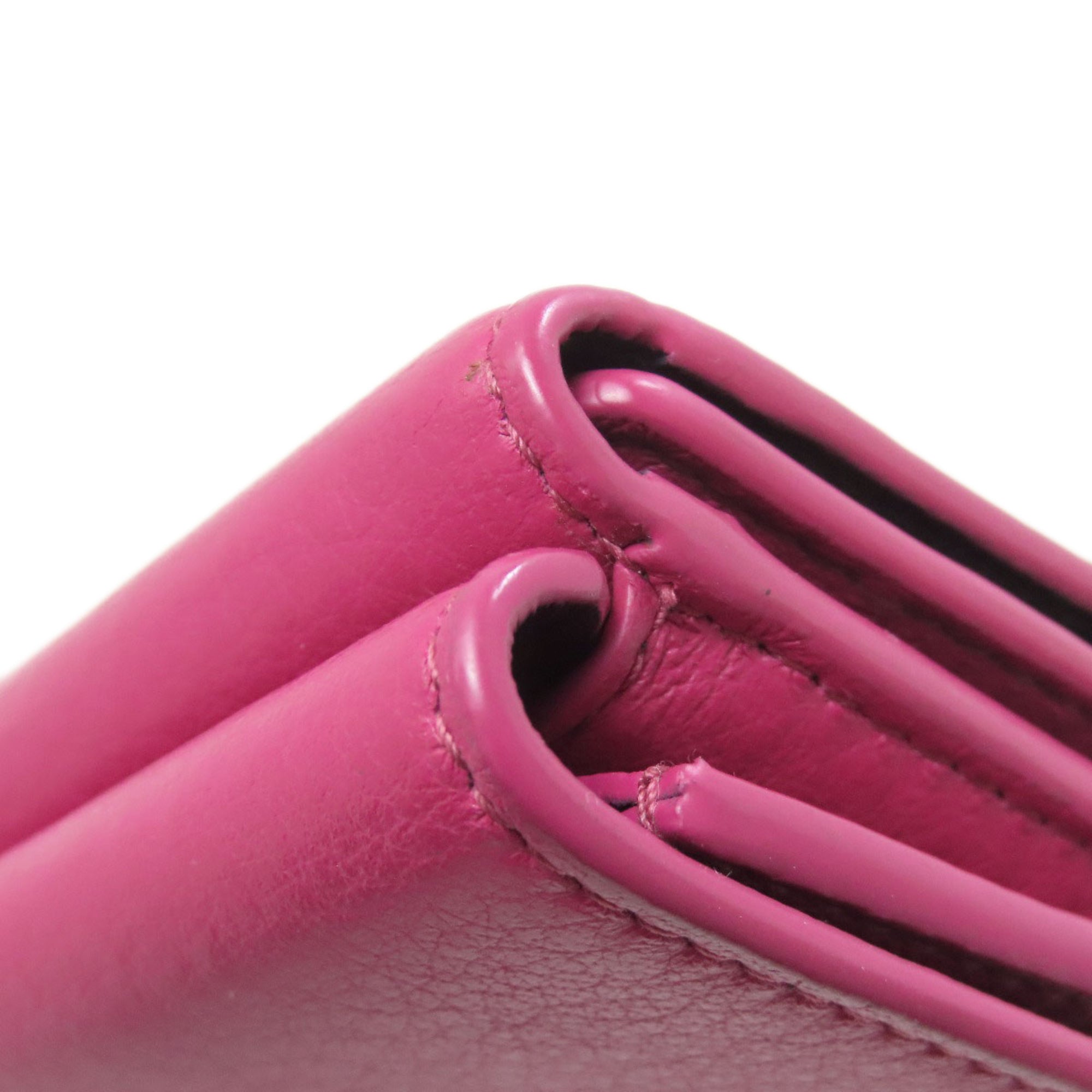 Balenciaga Pink Leather Wallet (Tri-Fold) (Pre-Owned)