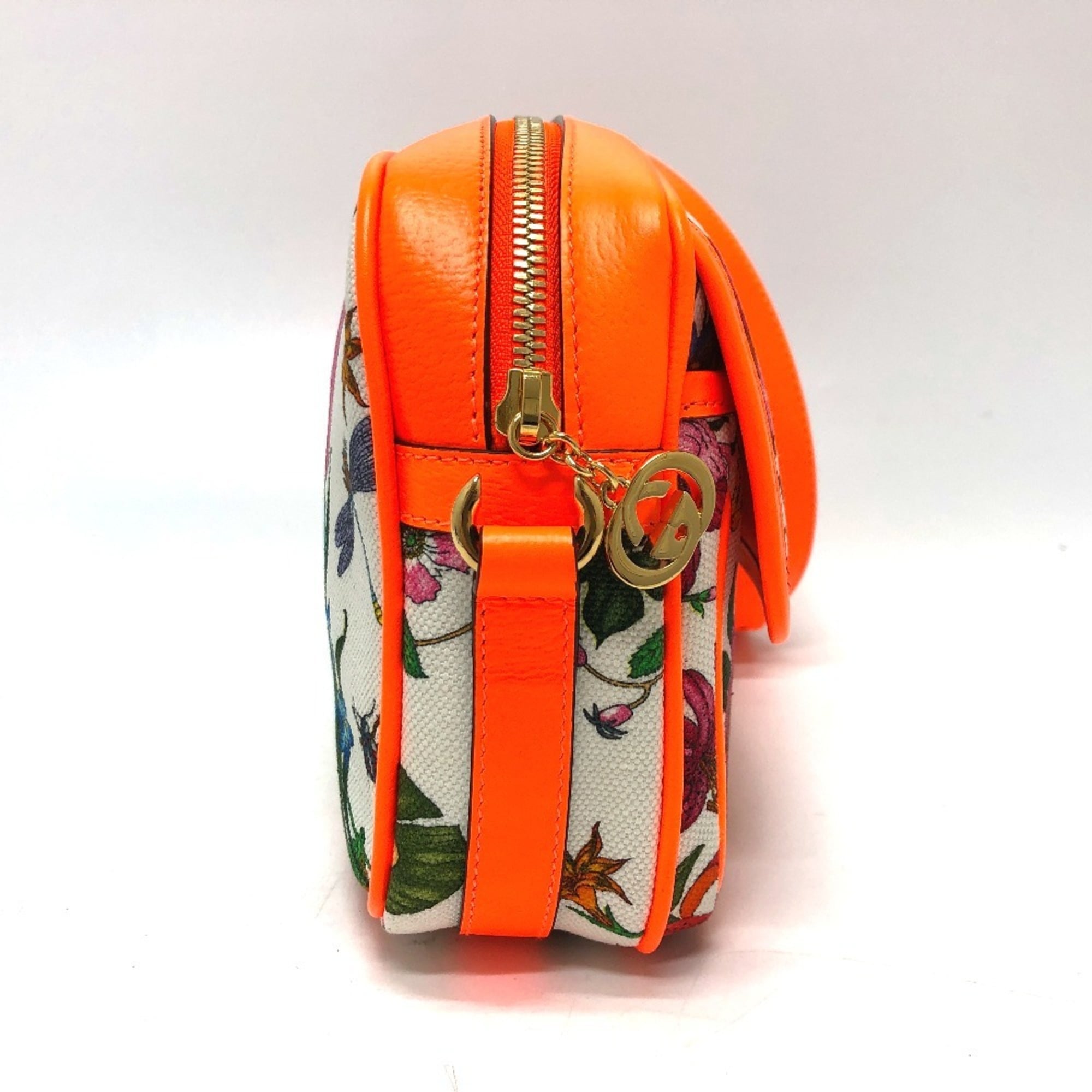 Gucci Multi-Color Canvas Leather Shoulder Bag (Pre-Owned)