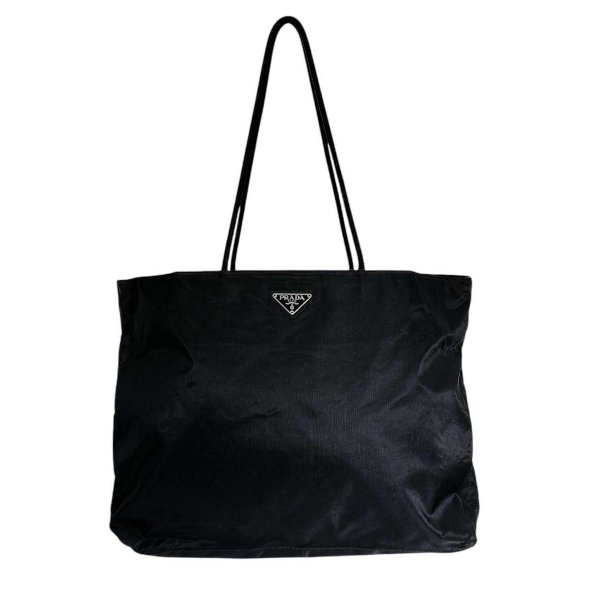 Prada Black Nylon Tote Bag (Pre-Owned)