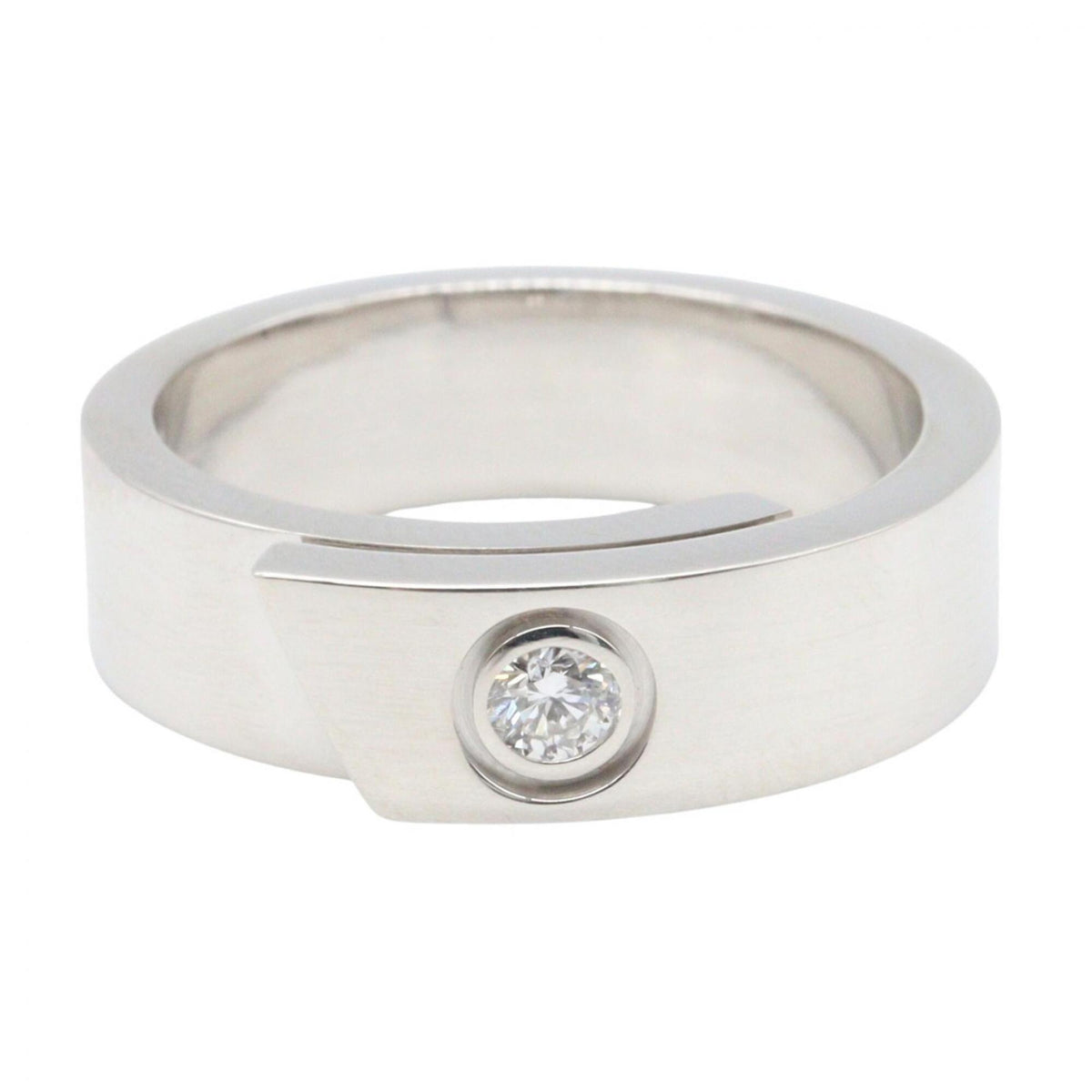 Cartier Clear White White Gold (18K) Anniversary Ring (Pre-Owned)