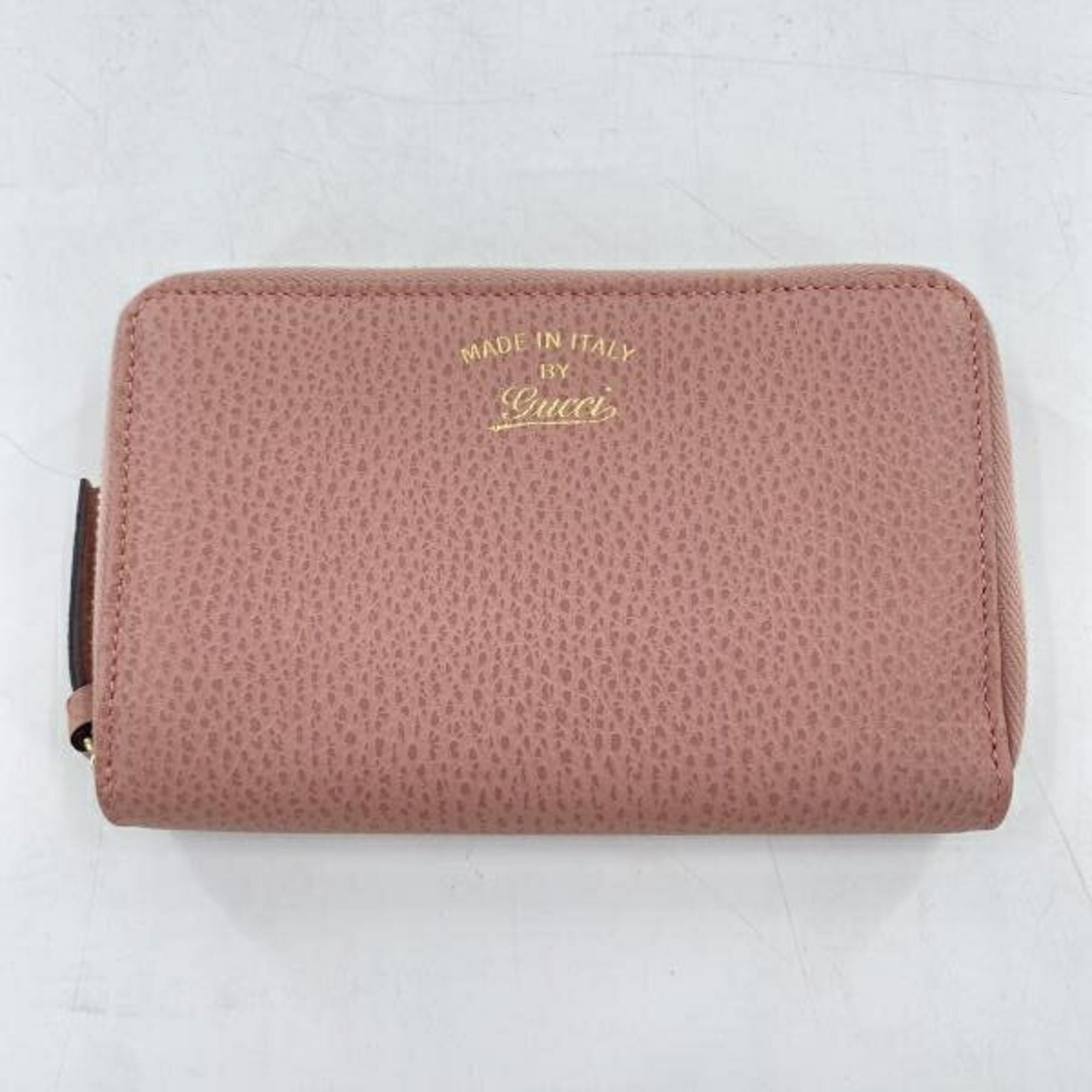 Gucci Pink Leather Wallet (Bi-Fold) (Pre-Owned)