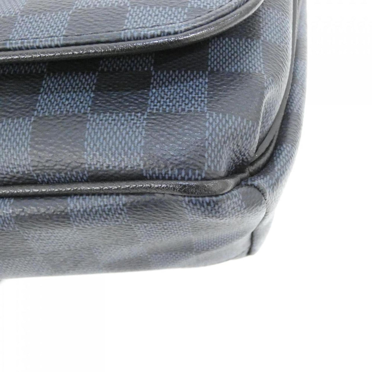 Louis Vuitton Black Cobalt Coated Canvas Shoulder Bag (Pre-Owned)