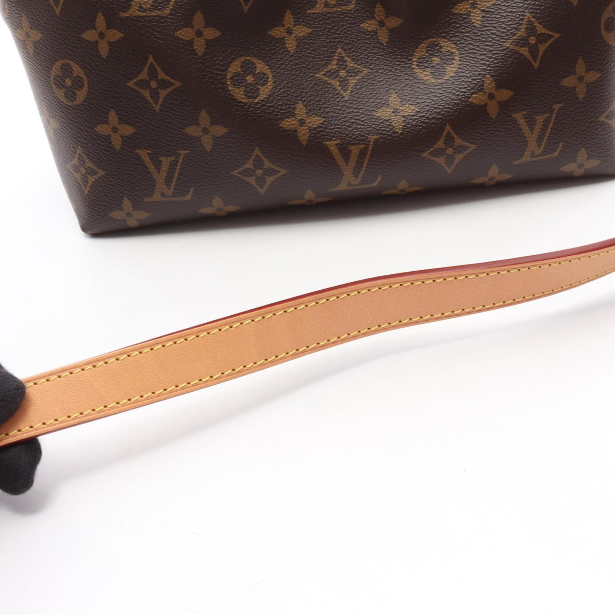 Louis Vuitton Brown Coated Canvas Pvc Monogram Leather Handbag (Pre-Owned)