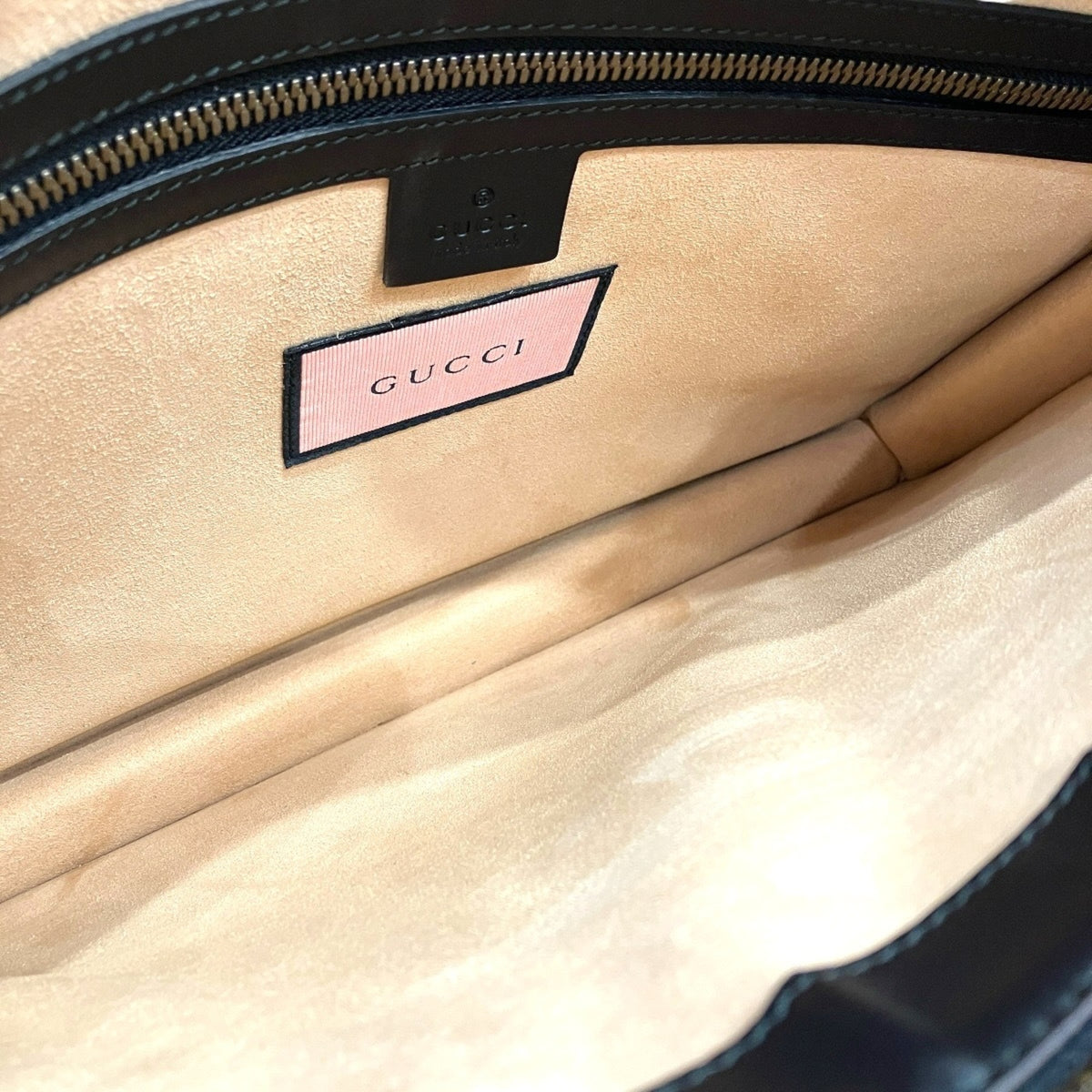 Gucci Black Leather Clutch Bag (Pre-Owned)