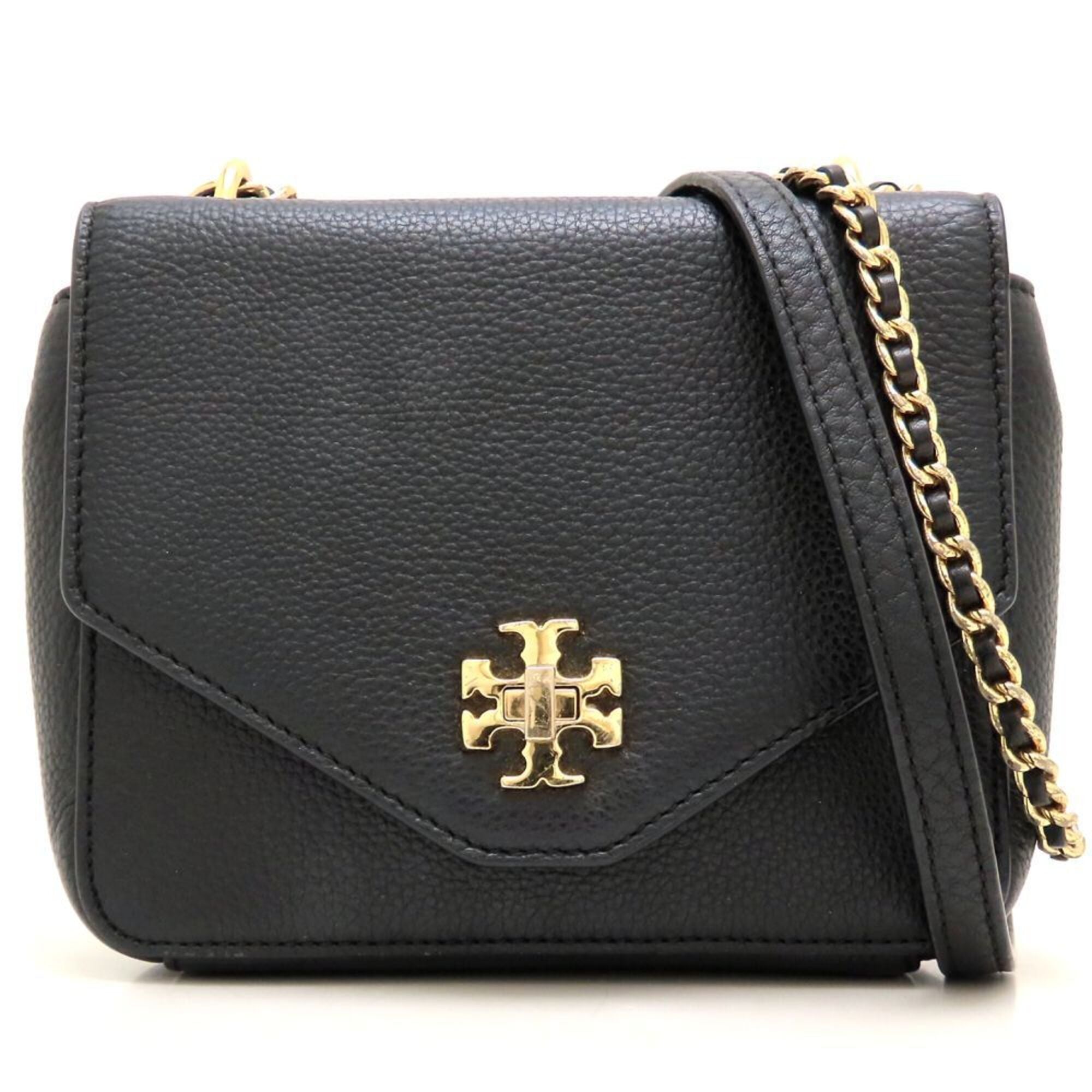 Tory Burch Black Leather Shoulder Bag (Pre-Owned)