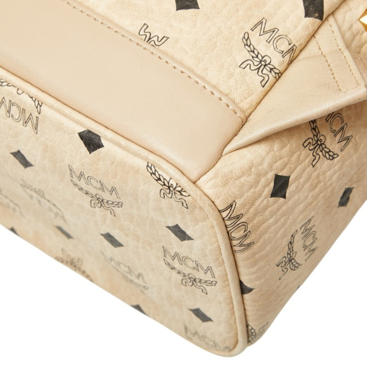 Mcm Beige Pvc Backpack (Pre-Owned)