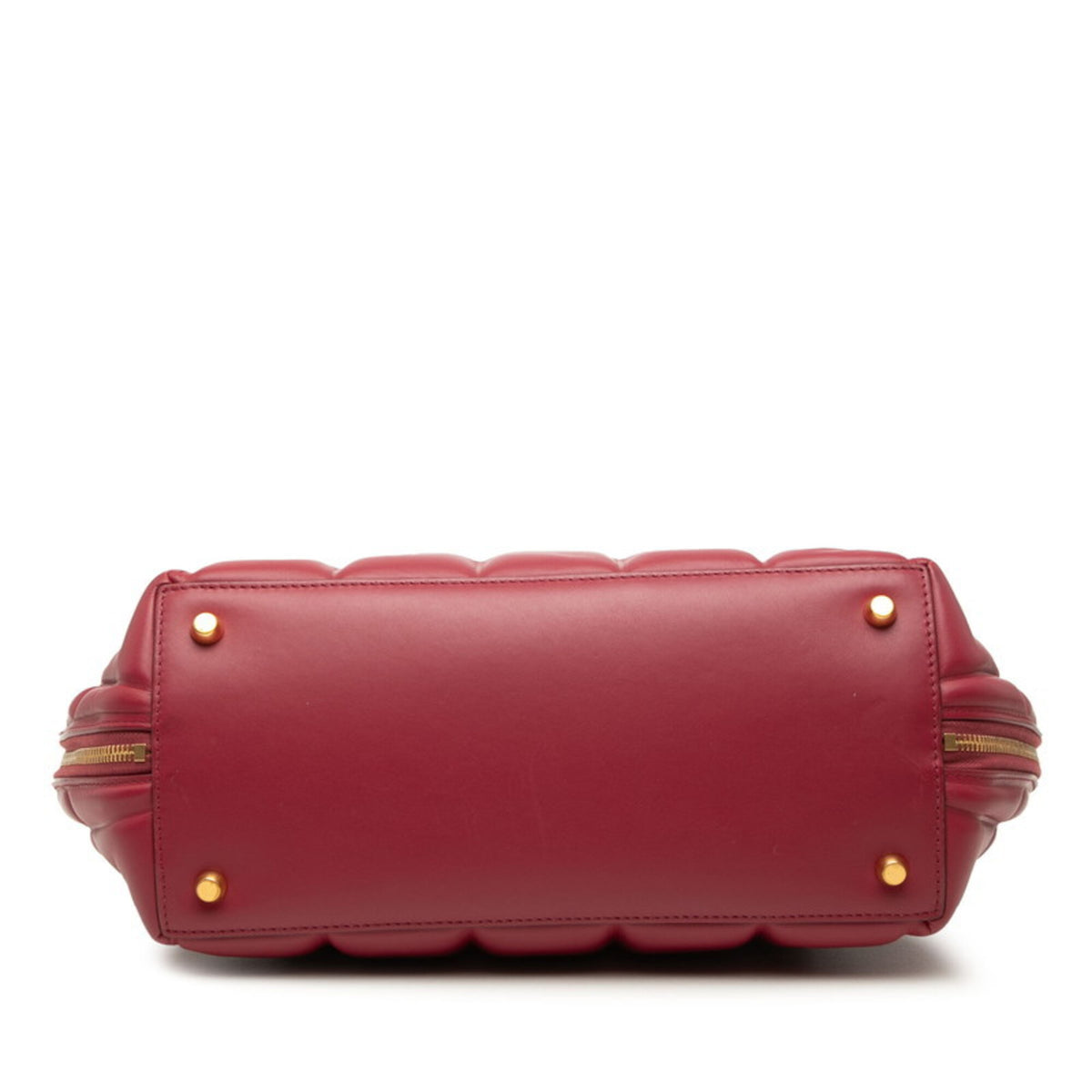 Bottega Veneta Red Color Leather Handbag Shoulder Bag (Pre-Owned)