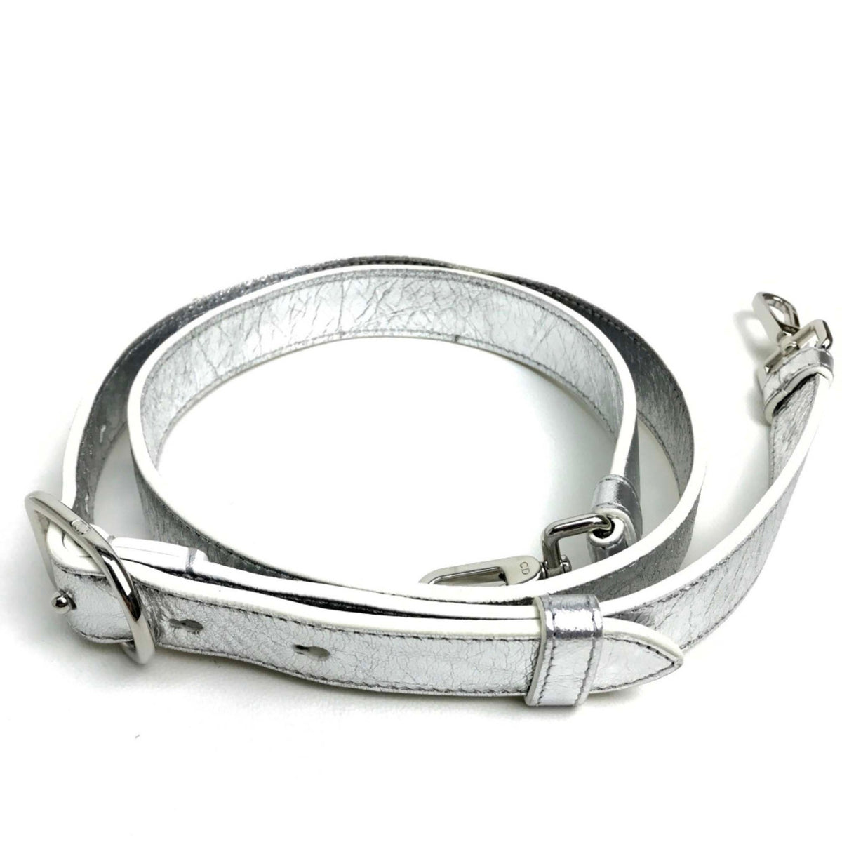 Christian Dior Silver Leather Handbag (Pre-Owned)