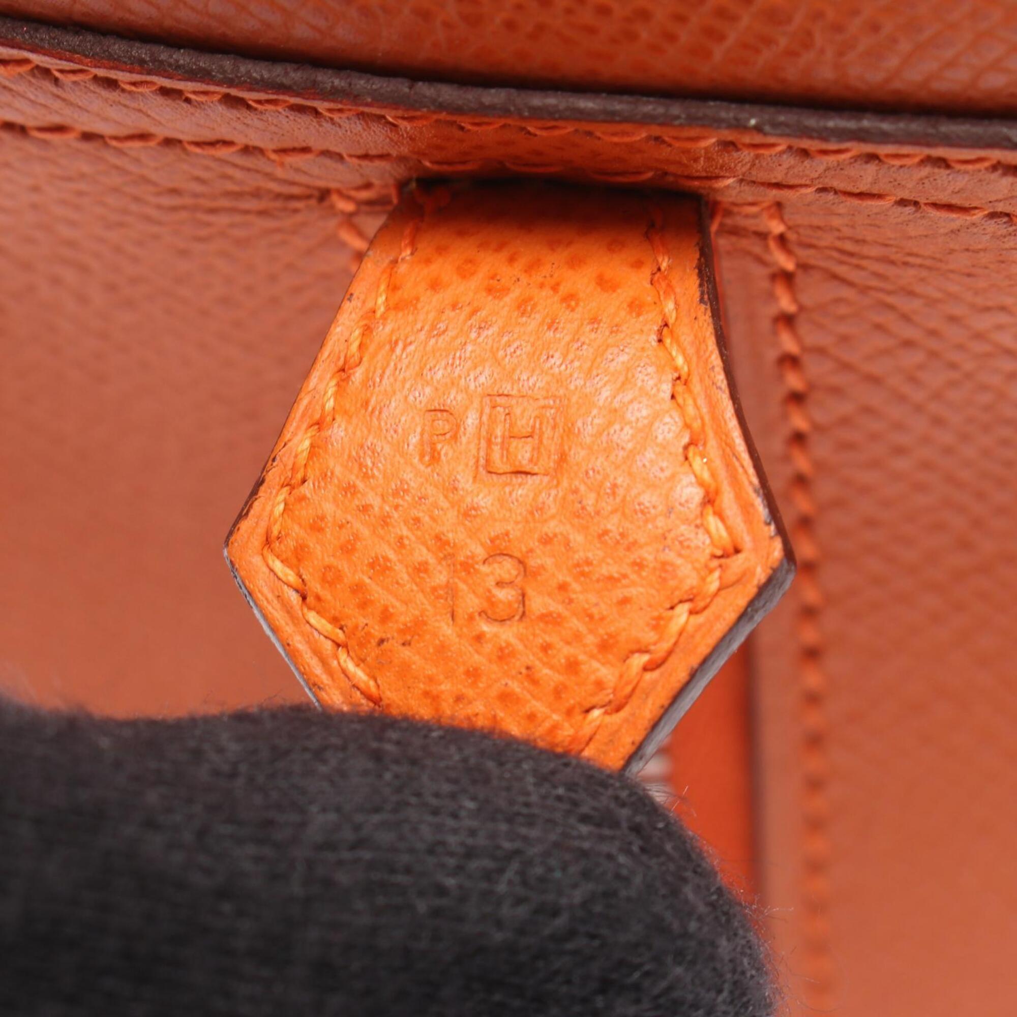 Hermes Orange Epsom Leather Handbag (Pre-Owned)