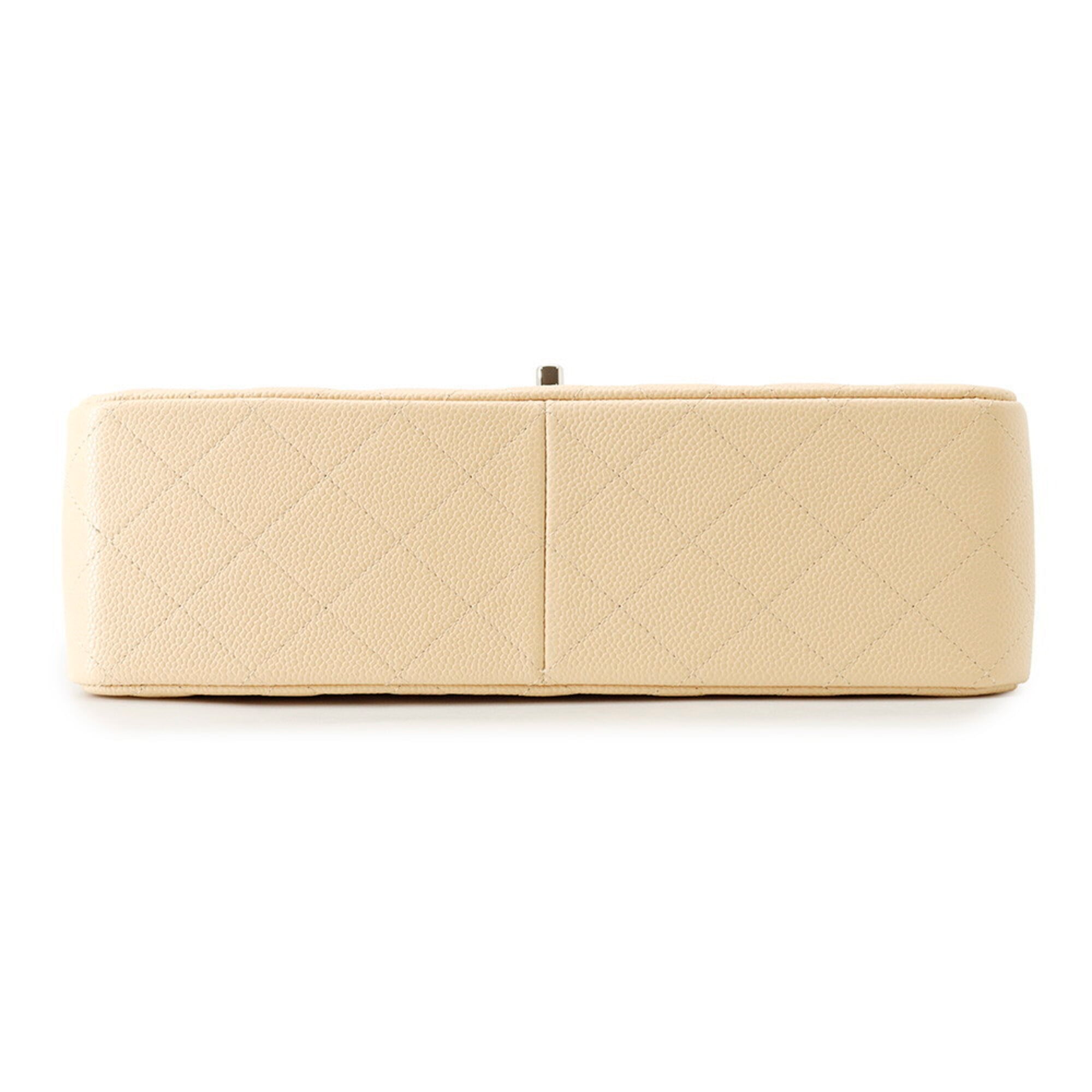 Chanel Matelasse Beige Grained Calfskin Handbag Shoulder Bag (Pre-Owned)