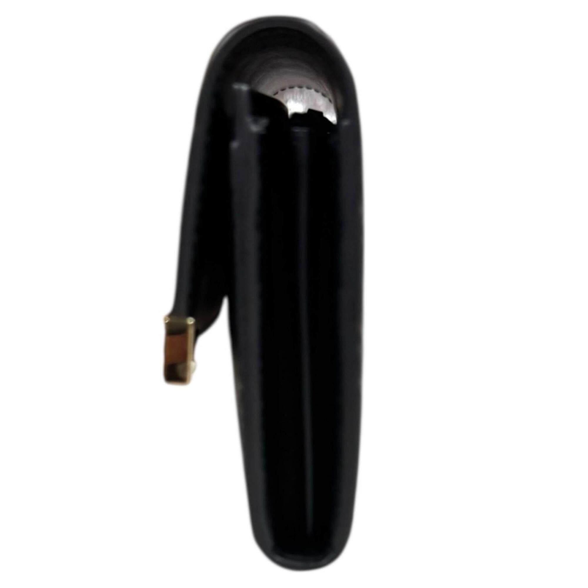 Gucci Black Leather Coin Purse/Coin Case (Pre-Owned)