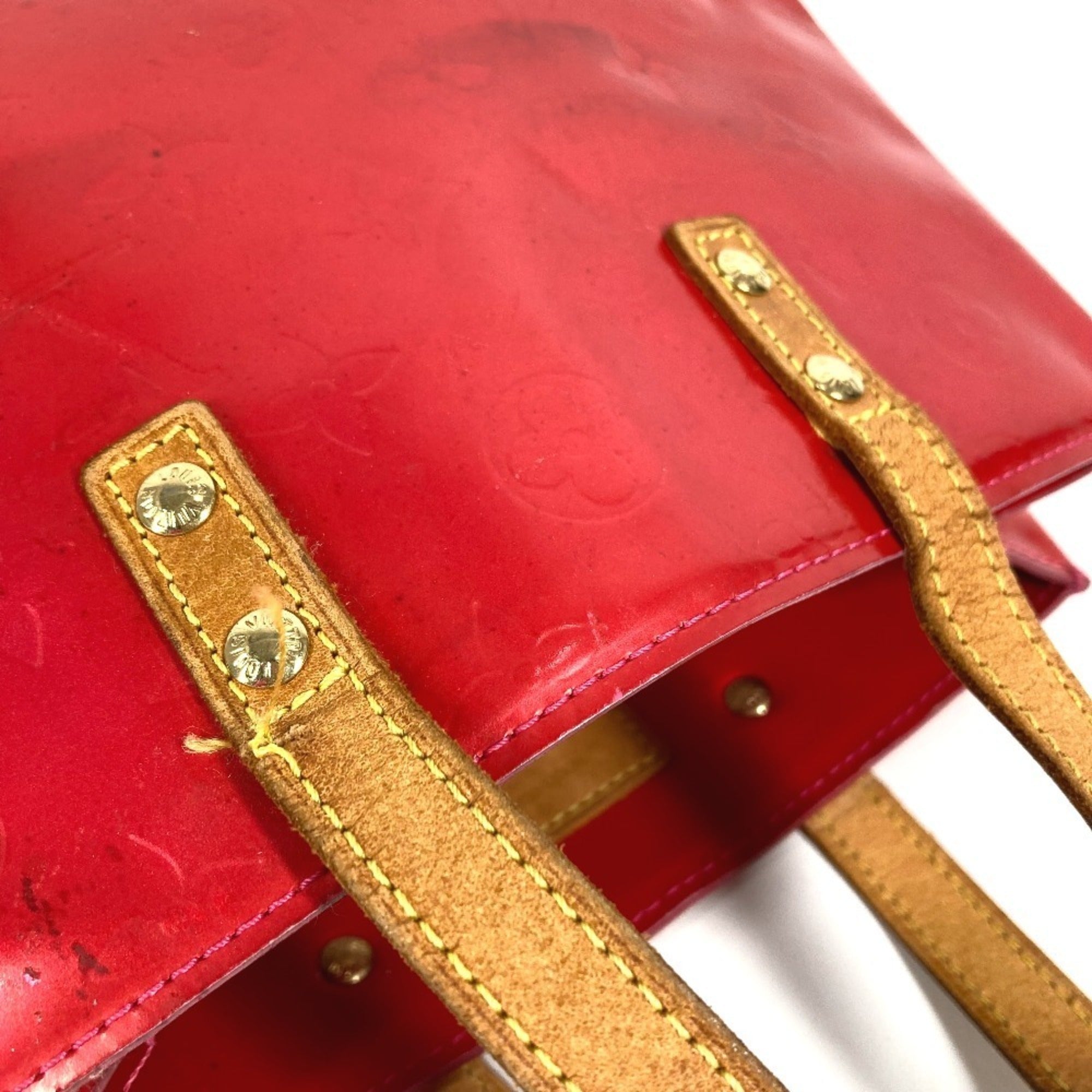 Louis Vuitton Fuchsia Pink Monogram Vernis Handbag Tote Bag (Pre-Owned)