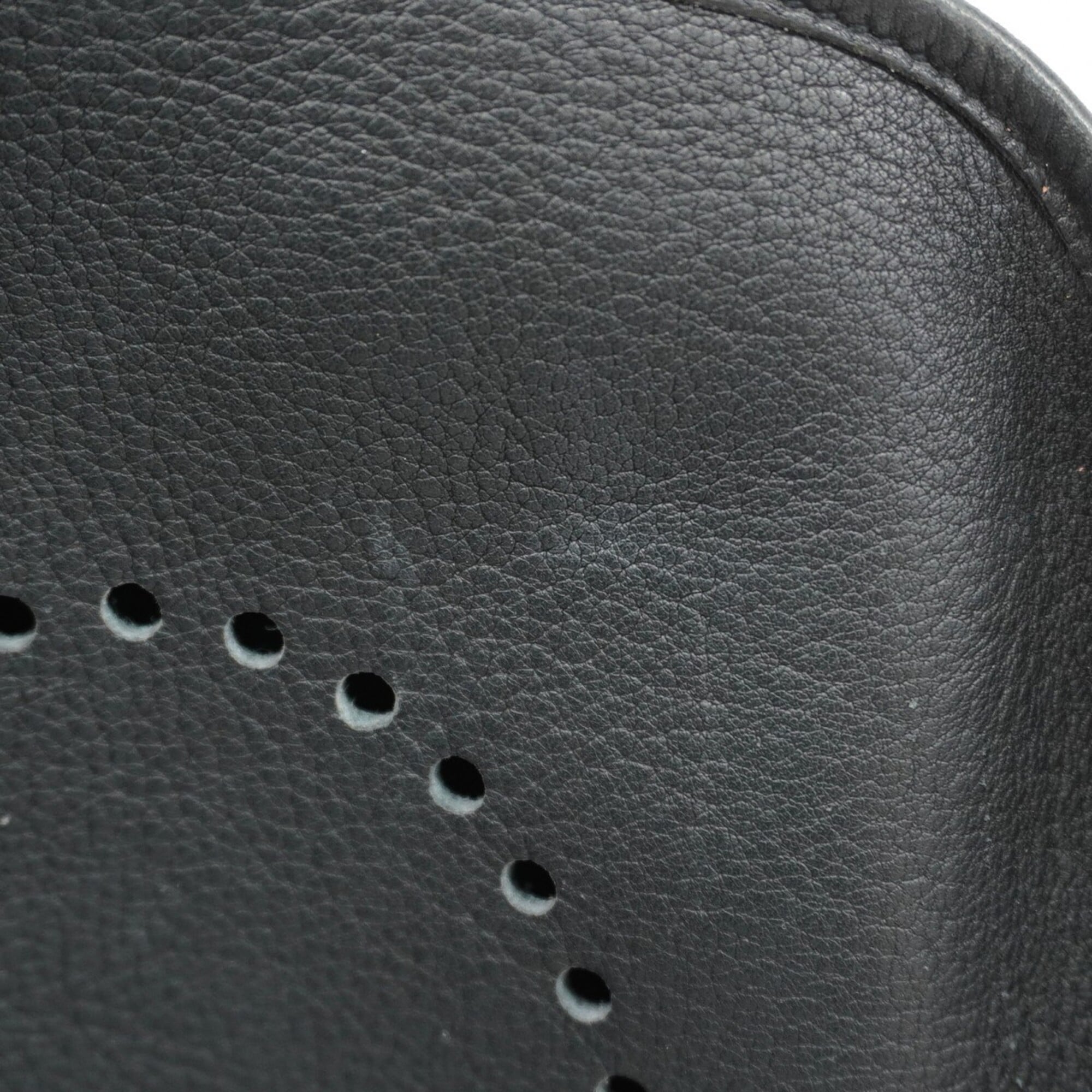 Hermes Black Taurillon Clemence Leather Shoulder Bag (Pre-Owned)