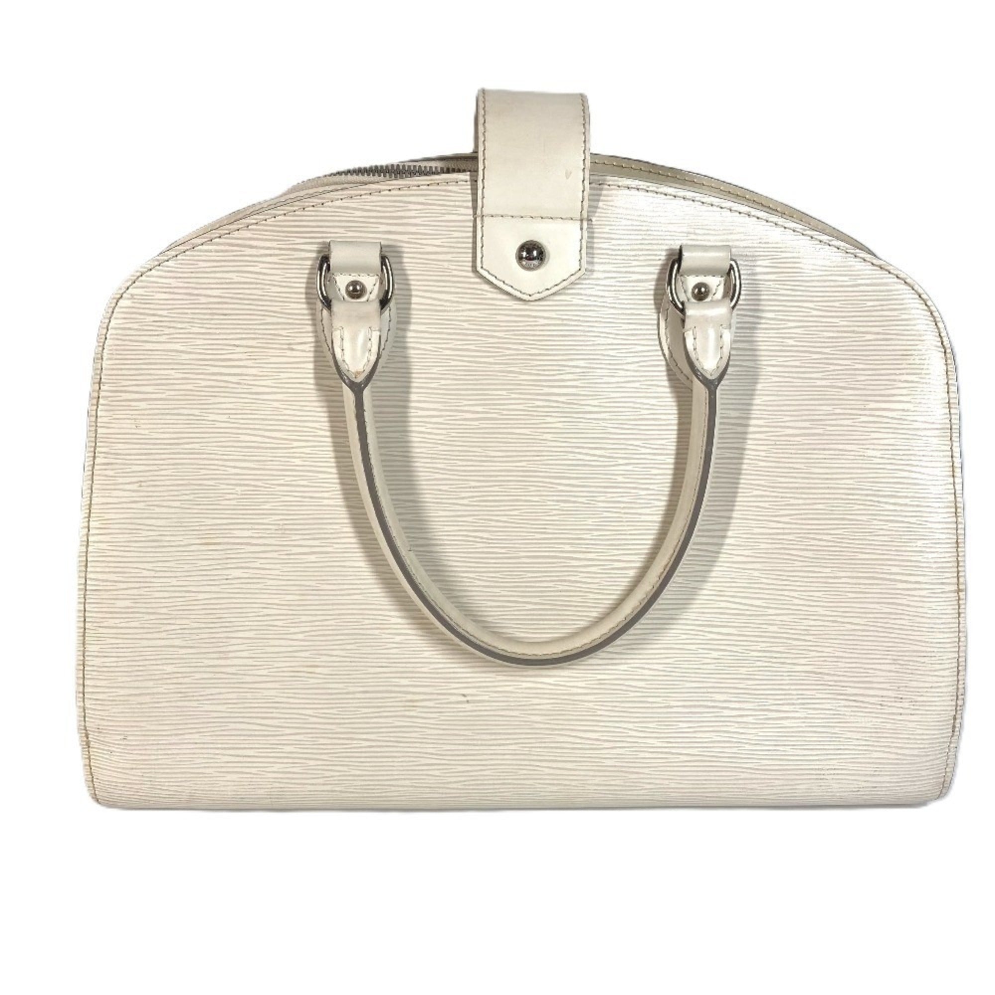 Louis Vuitton Lv Off White White Epi Leather Boston Bag Handbag Shoulder Bag (Pre-Owned)