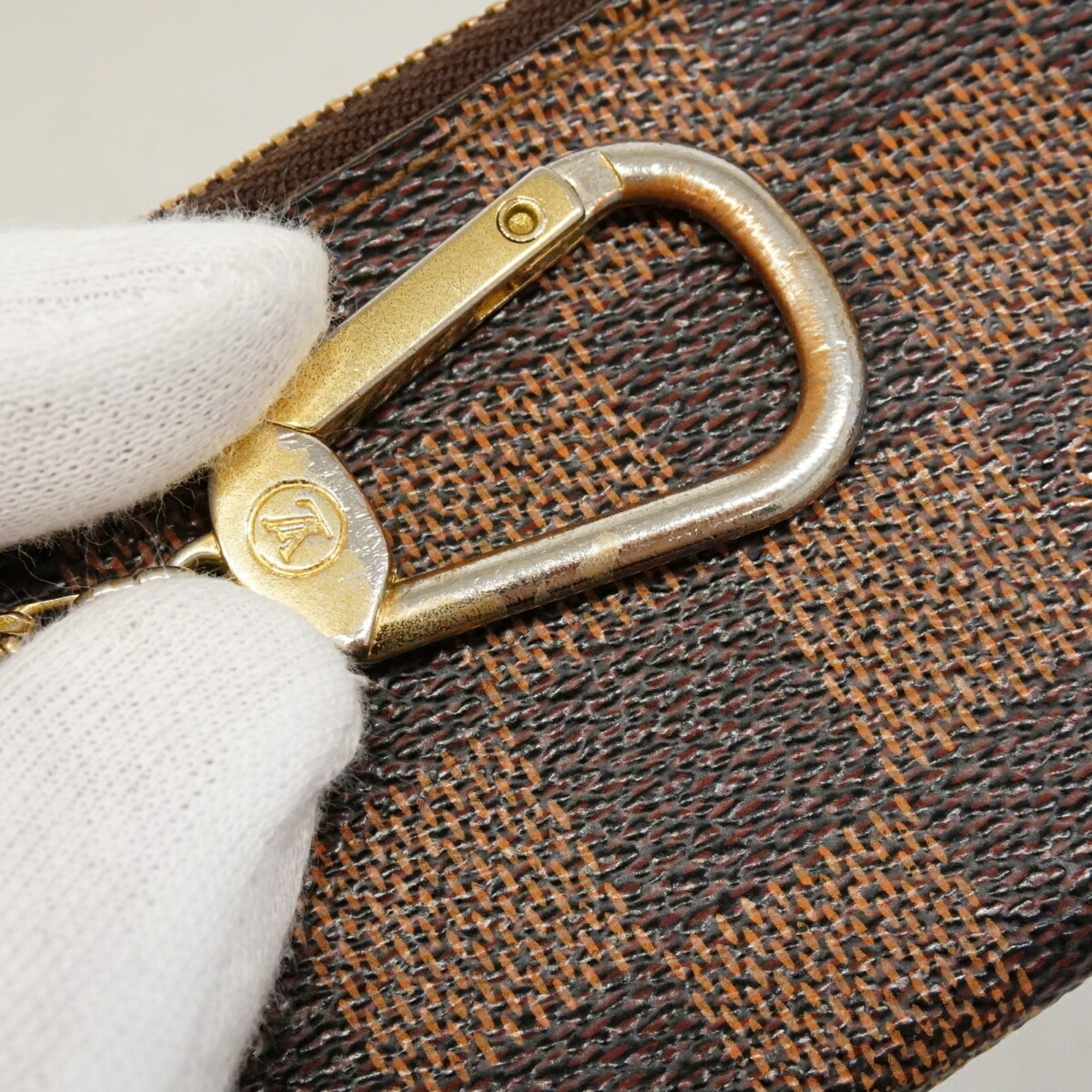 Louis Vuitton Ebene Coin Purse/Coin Case (Pre-Owned)