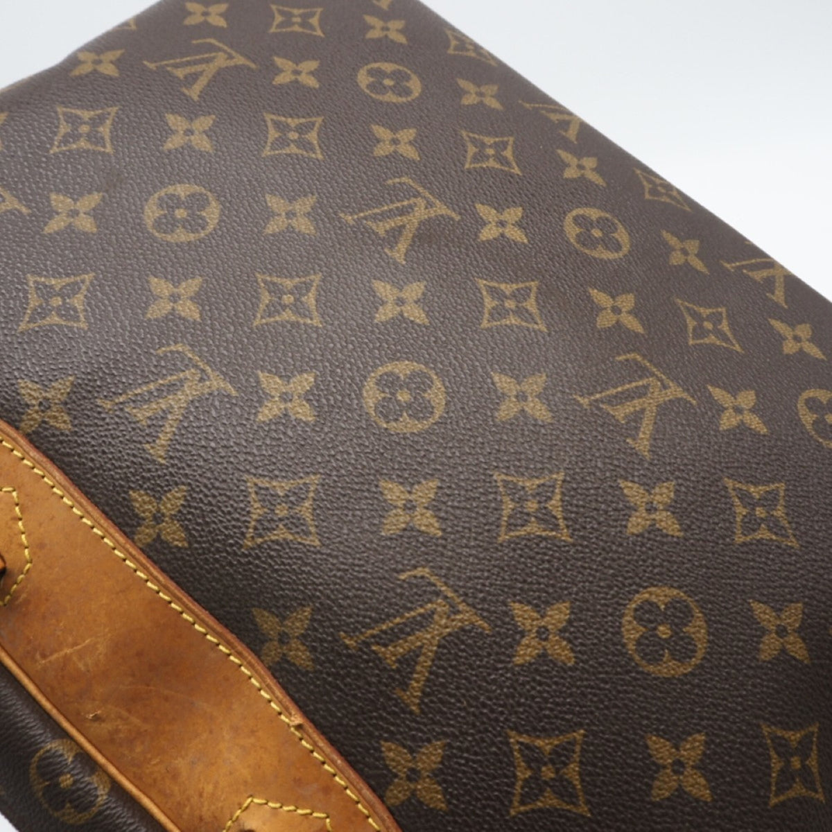 Louis Vuitton Monogram Black Coated Canvas Leather Handbag (Pre-Owned)
