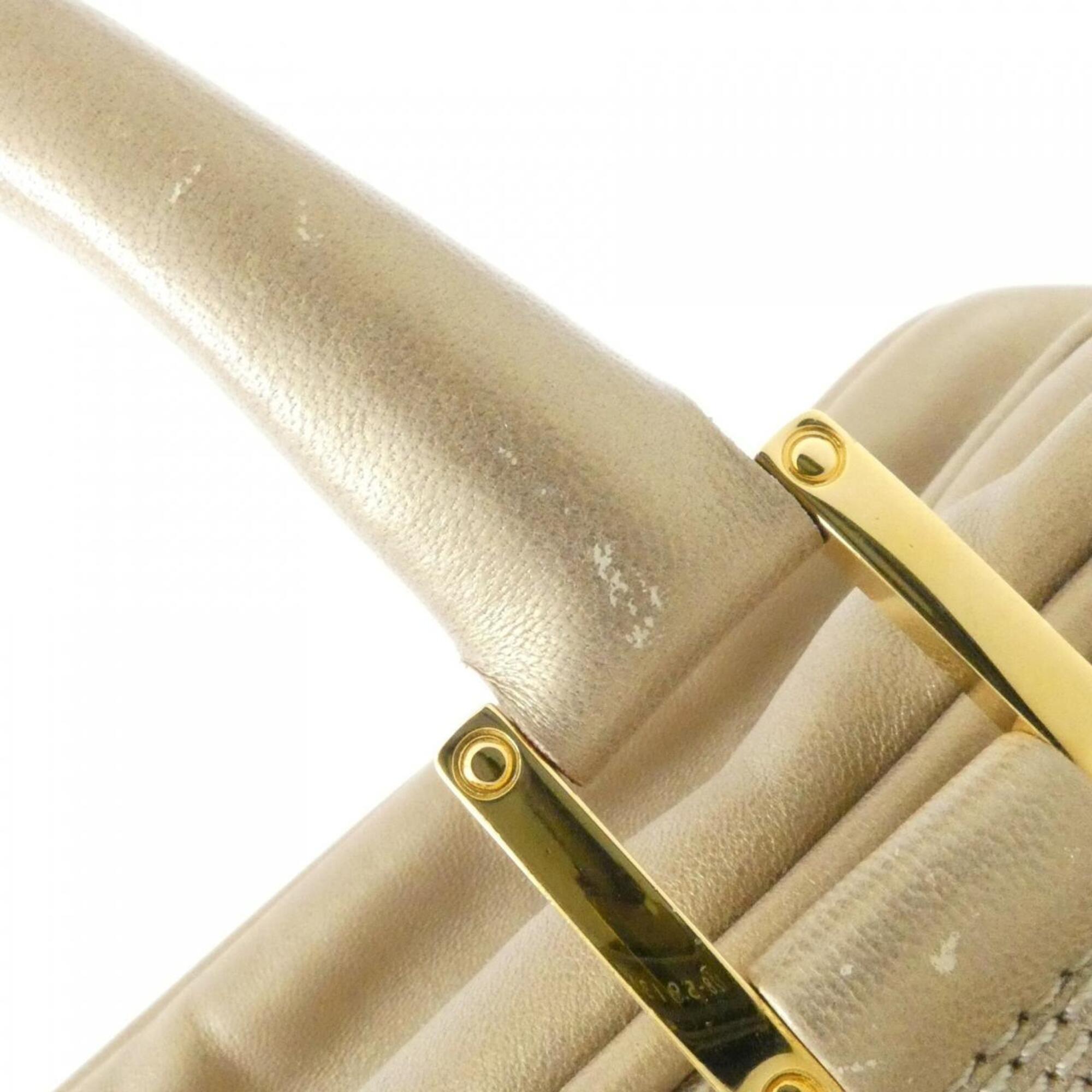 Loewe Gold Leather Handbag (Pre-Owned)