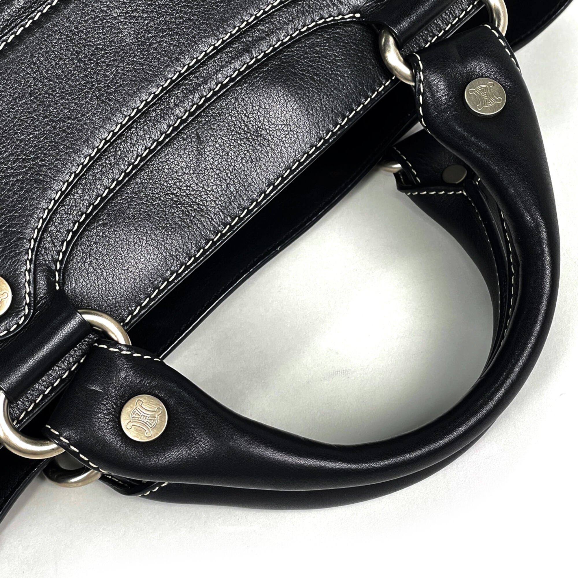 Celine Boogie Black Leather Handbag (Pre-Owned)