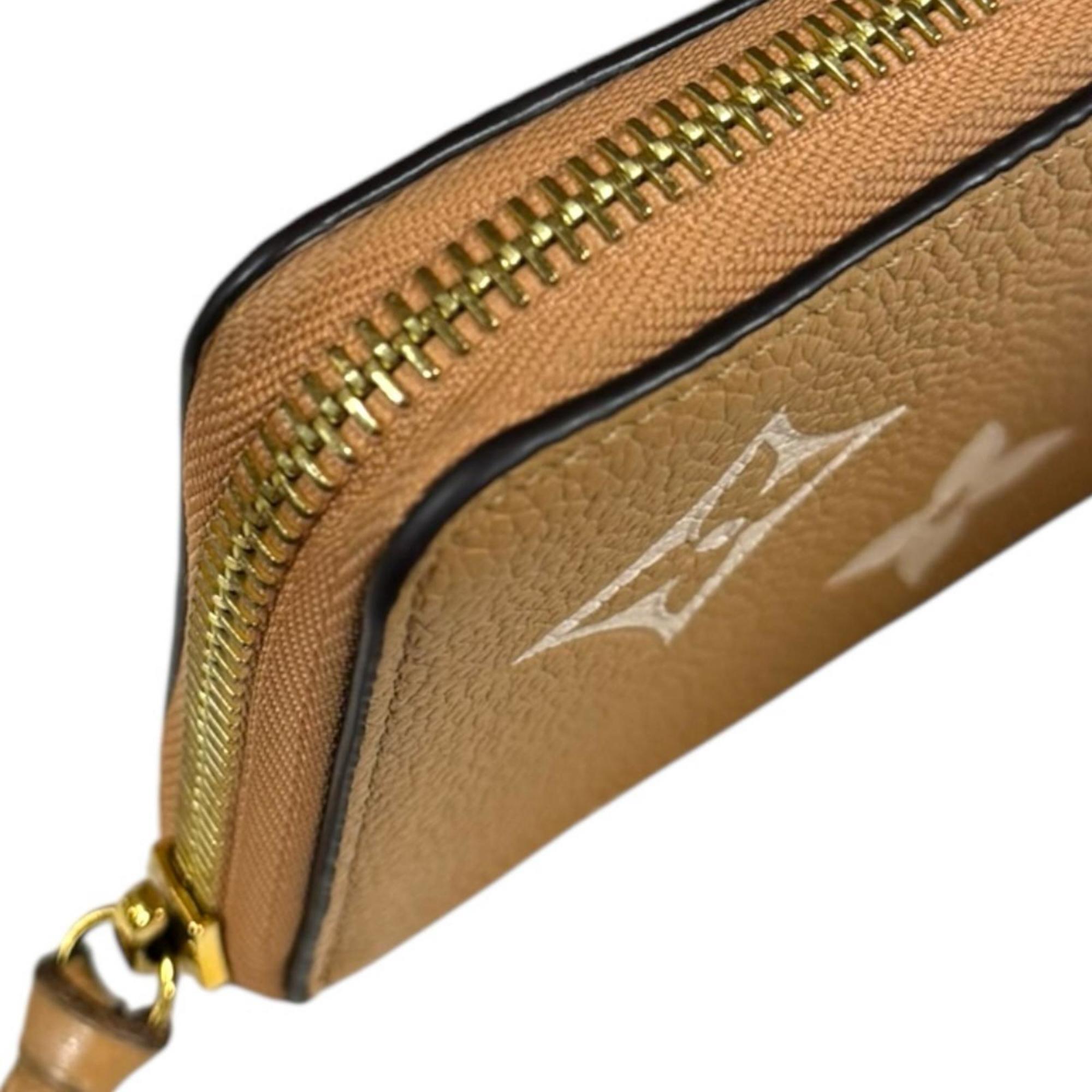 Louis Vuitton Monogram Empreinte Beige Galle Or Monogram Empreinte Coin Purse/Coin Case (Pre-Owned)