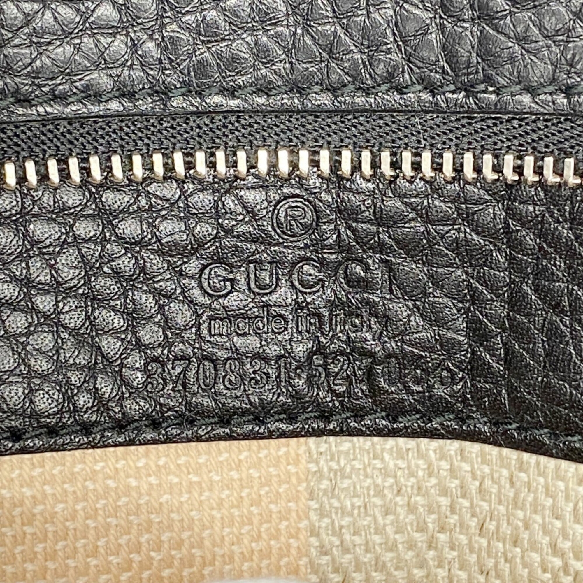 Gucci Black Leather Handbag (Pre-Owned)