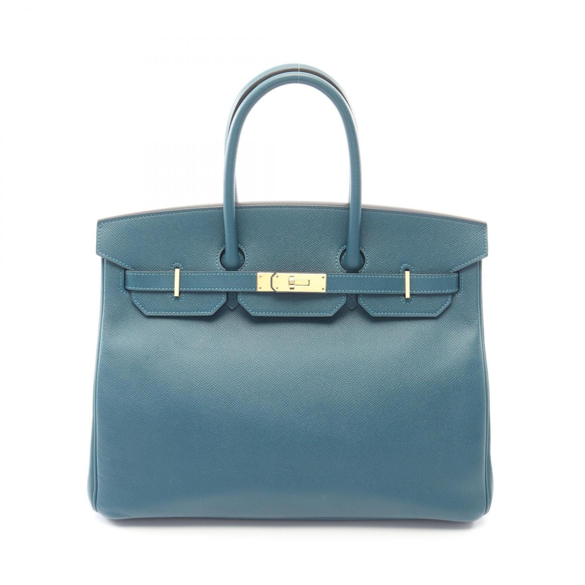 Hermes Green Epsom Leather Leather Handbag (Pre-Owned)