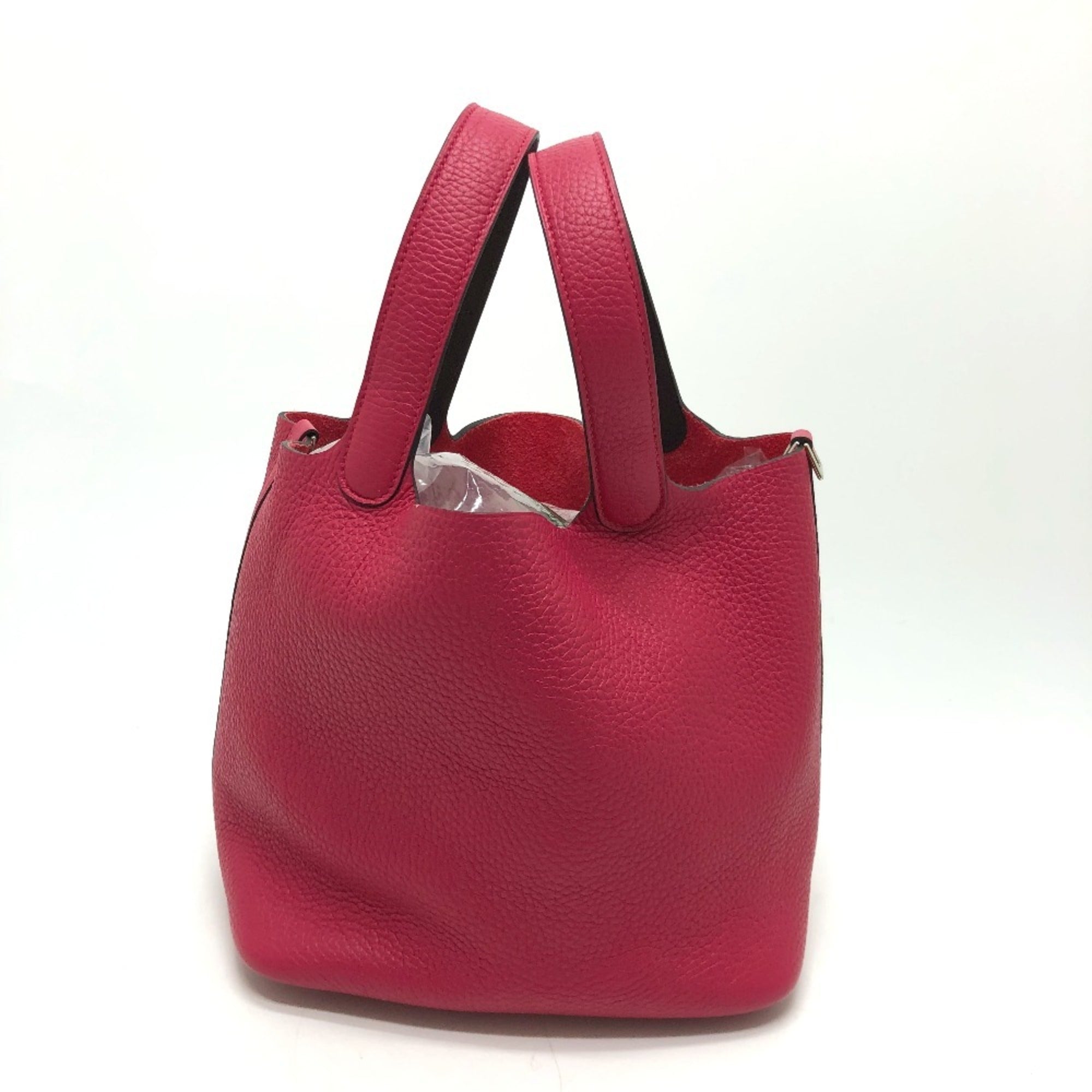 Hermes Pink Togo Leather Handbag Tote Bag (Pre-Owned)
