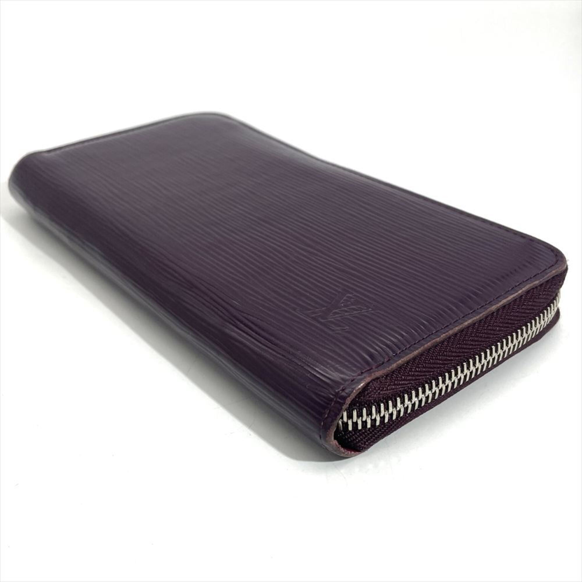Louis Vuitton Black Cassis Purple Epi Leather Long Wallet (Bi-Fold) (Pre-Owned)