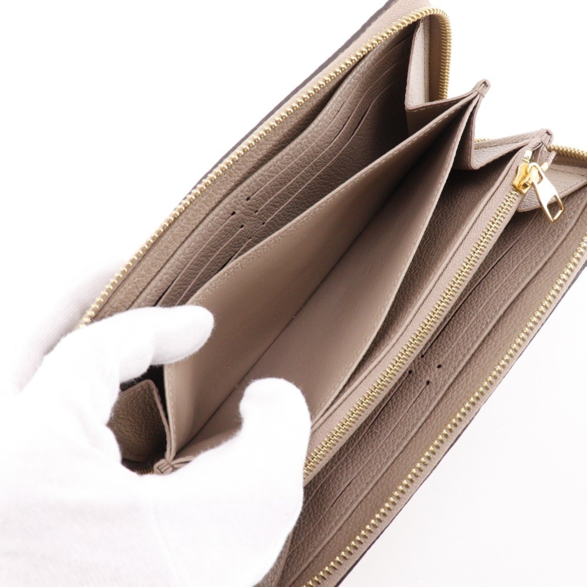 Louis Vuitton Monogram Empreinte Gray Monogram Empreinte Long Wallet (Bi-Fold) (Pre-Owned)