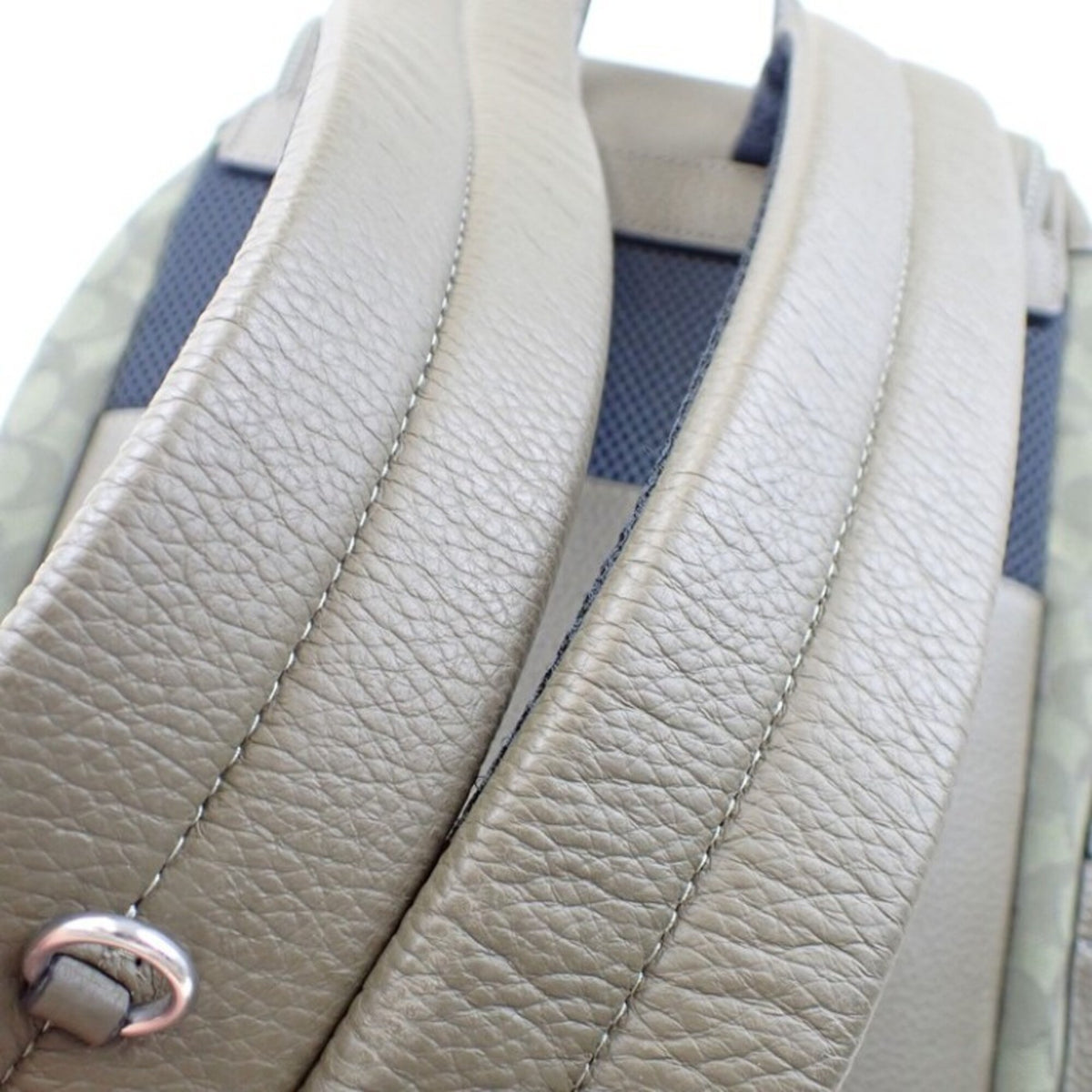 Coach Khaki Canvas Leather Backpack (Pre-Owned)