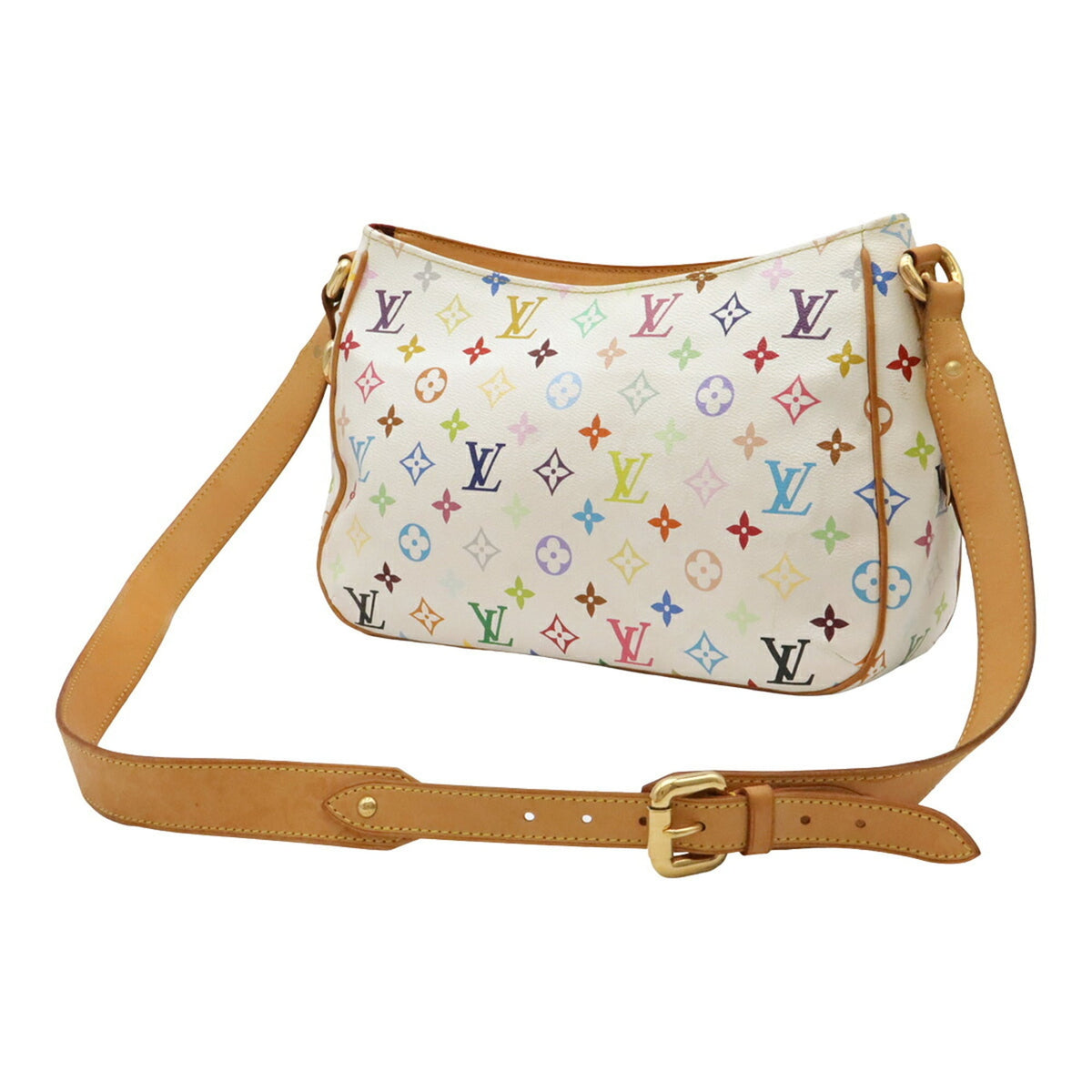Louis Vuitton Blanc Monogram Canvas Shoulder Bag (Pre-Owned)