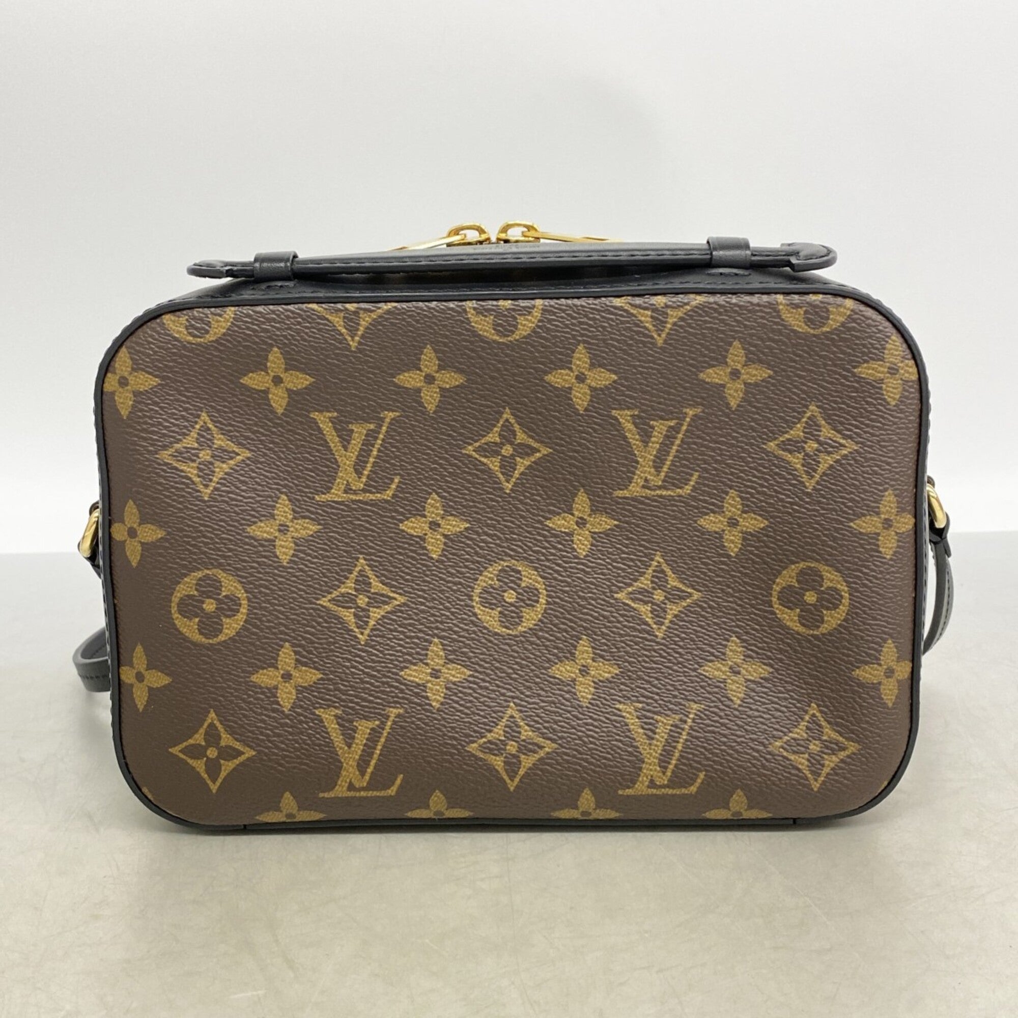 Louis Vuitton Black Brown Handbag (Pre-Owned)