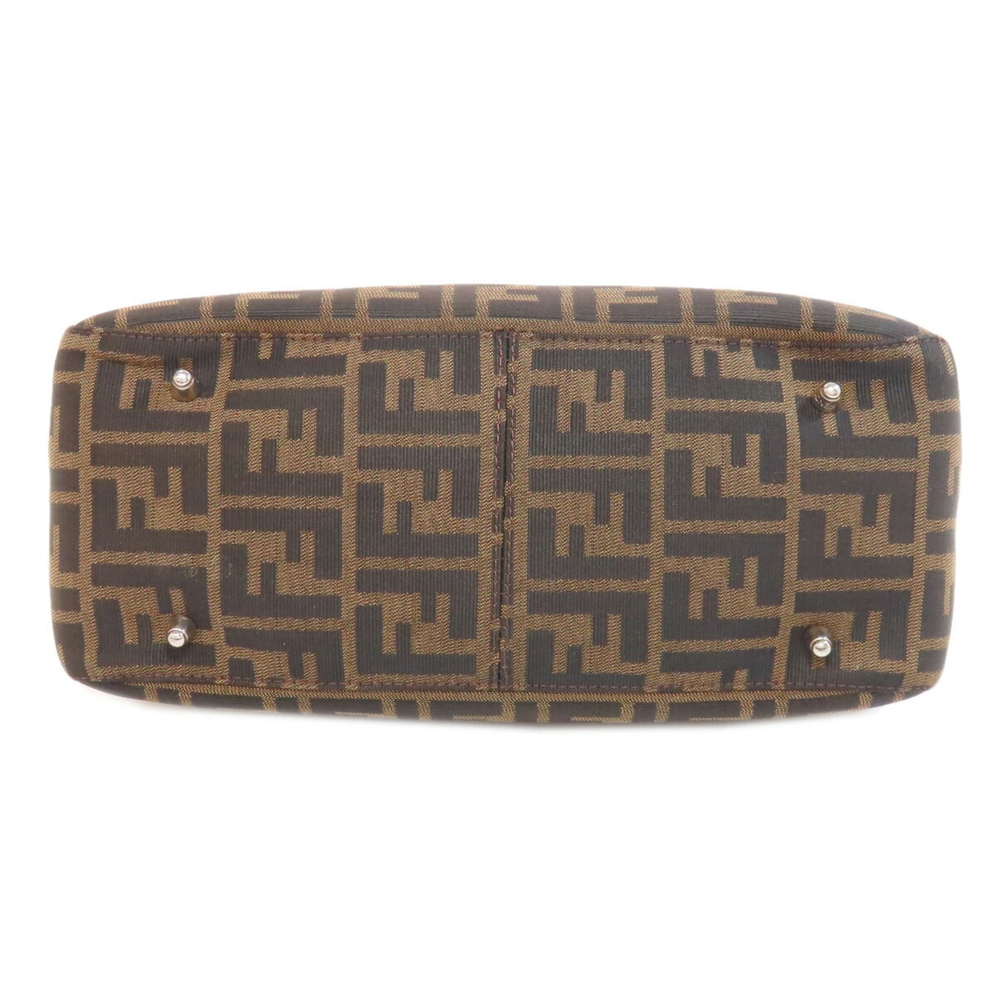 Fendi Brown Canvas Handbag (Pre-Owned)