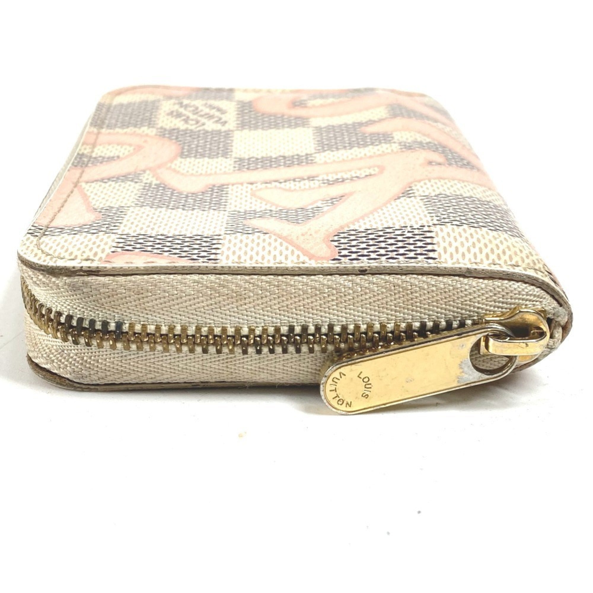 Louis Vuitton Damier Azur Pink White Damier Azur Coin Purse/Coin Case (Pre-Owned)