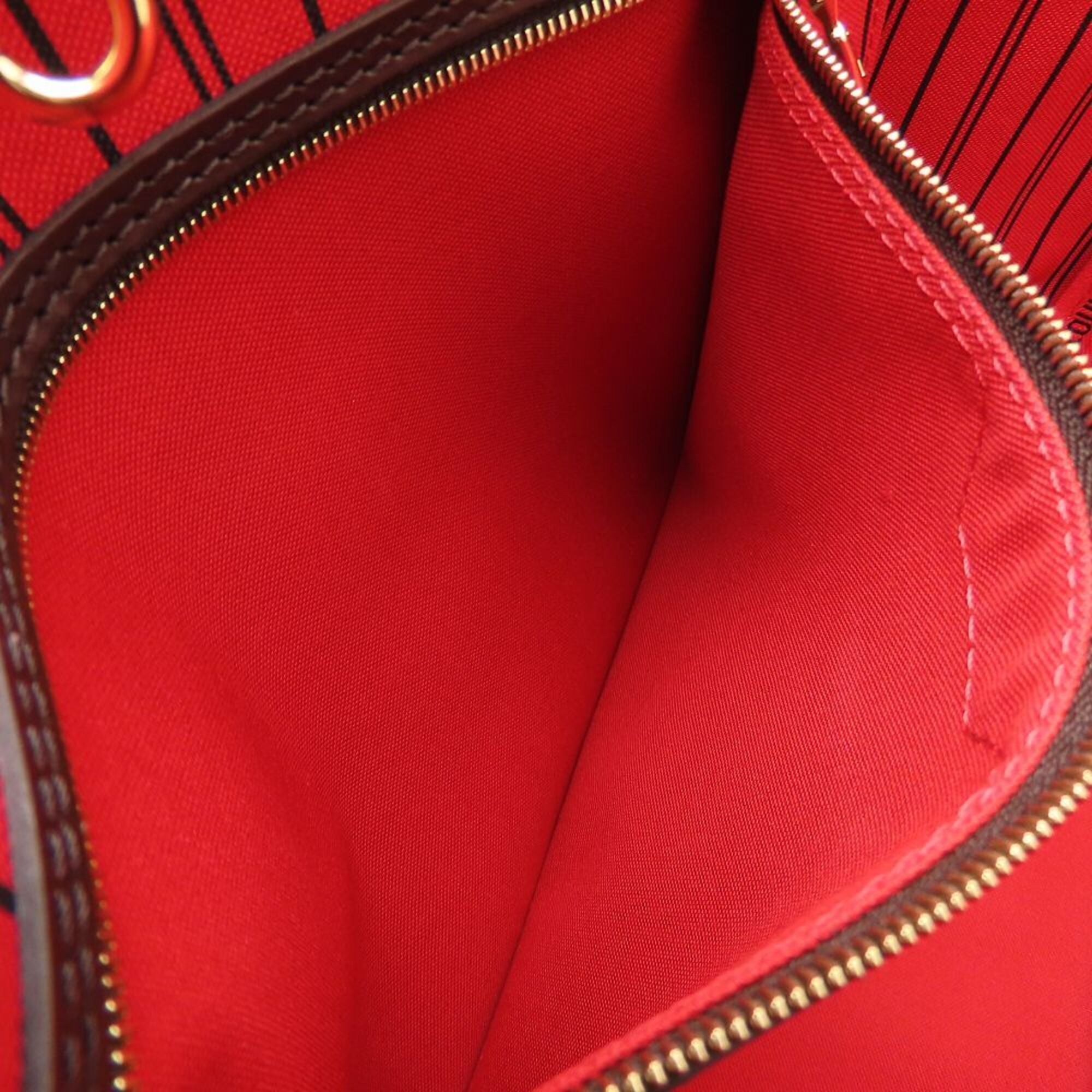 Louis Vuitton Ebene Damier Canvas Pouch Tote Bag (Pre-Owned)