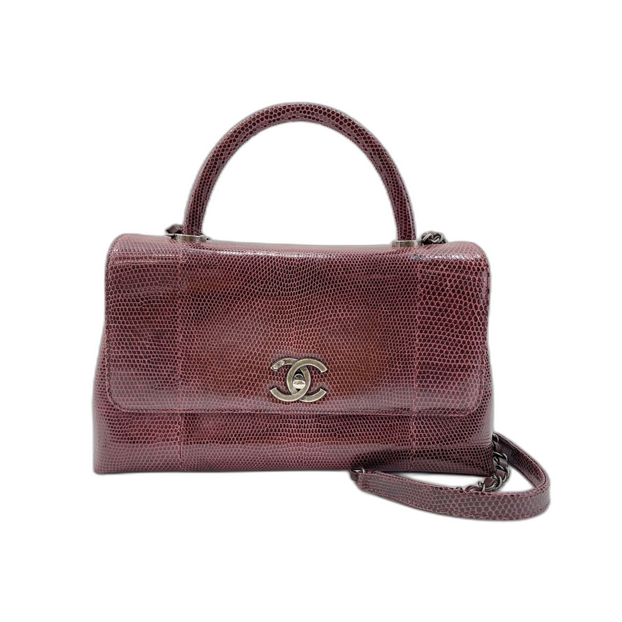 Chanel Red Color Wine Shoulder Bag (Pre-Owned)