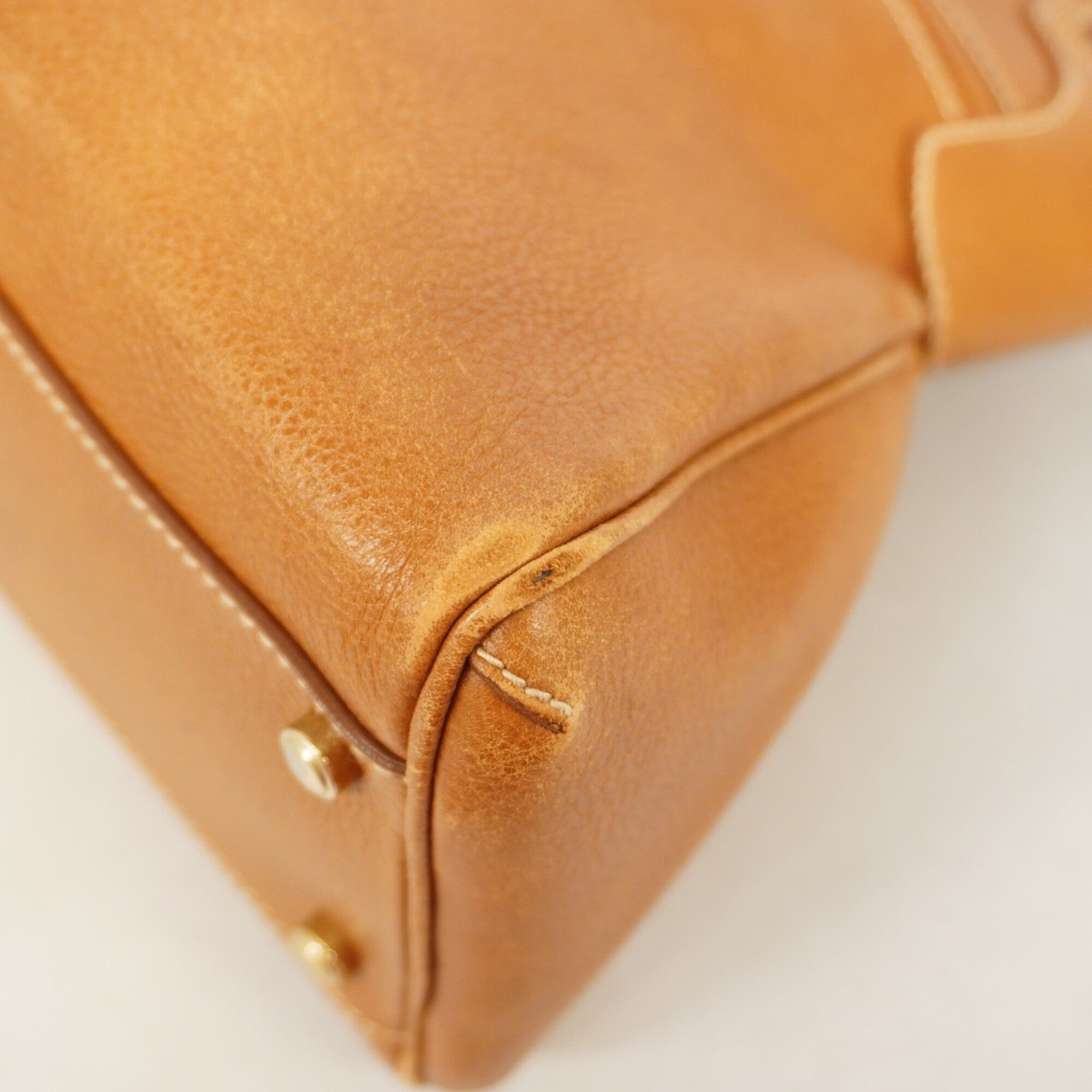 Cartier Brown Leather Handbag (Pre-Owned)