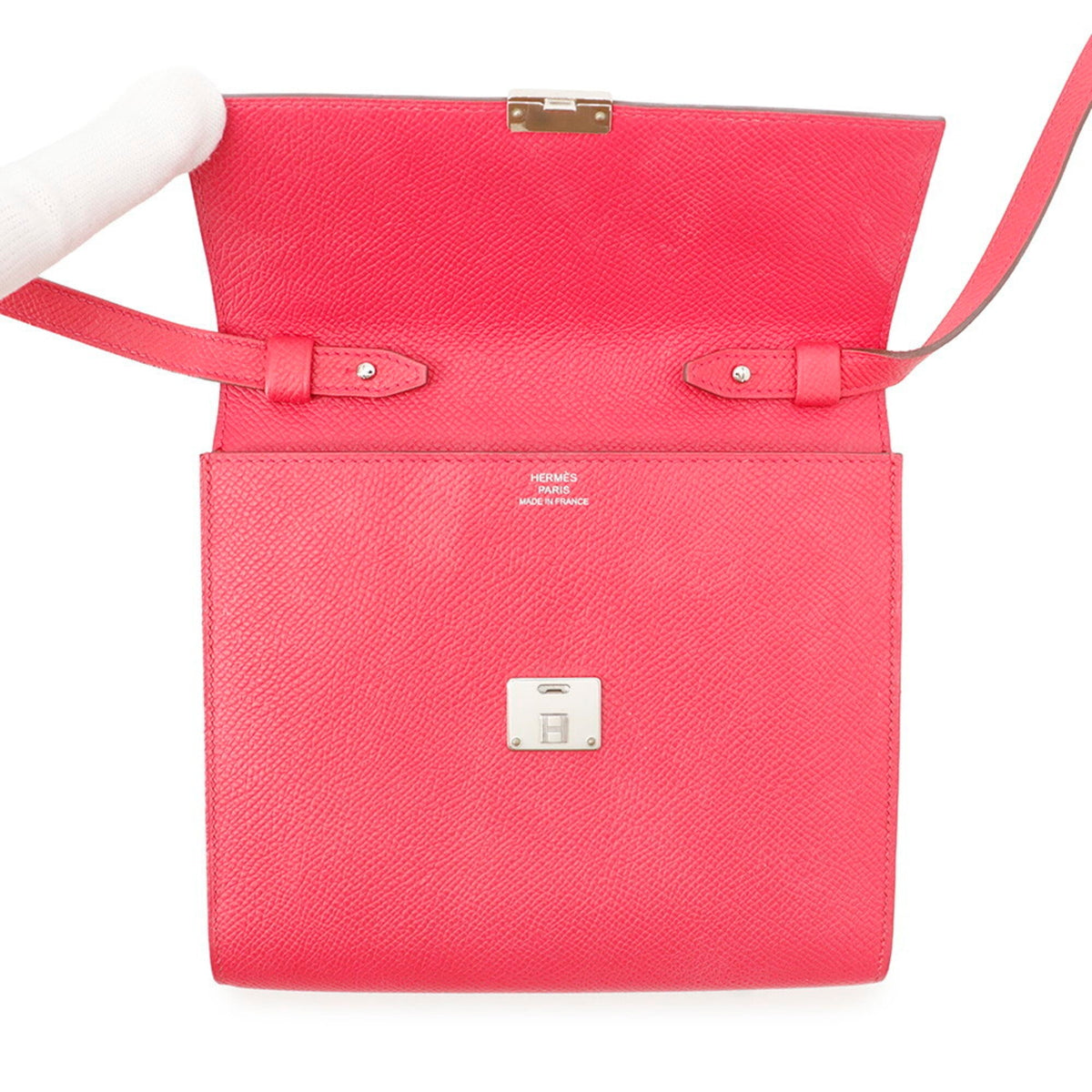 Hermes Rose Pink Epsom Leather Handbag (Pre-Owned)