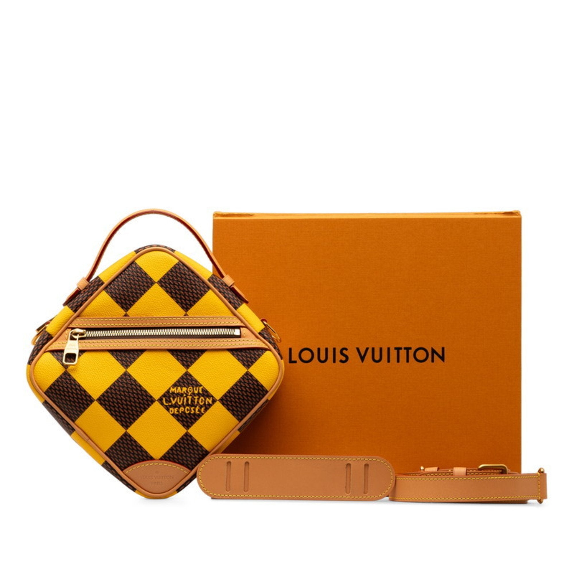 Louis Vuitton Yellow Pvc Leather Shoulder Bag (Pre-Owned)