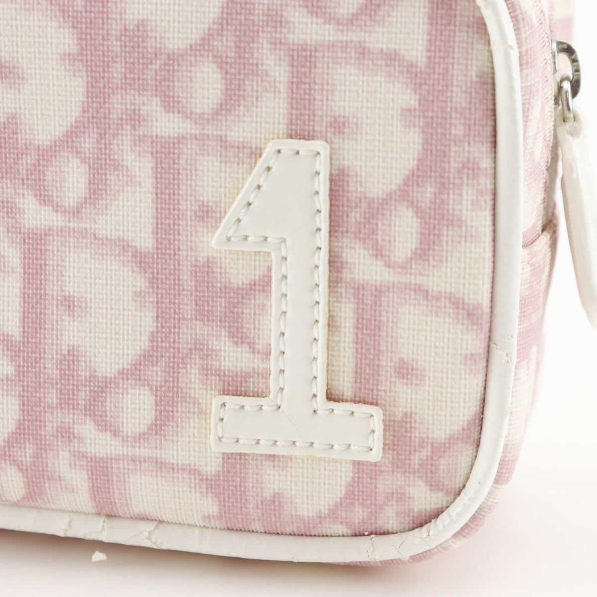 Christian Dior Trotter Pink Nylon Canvas Pouch (Pre-Owned)