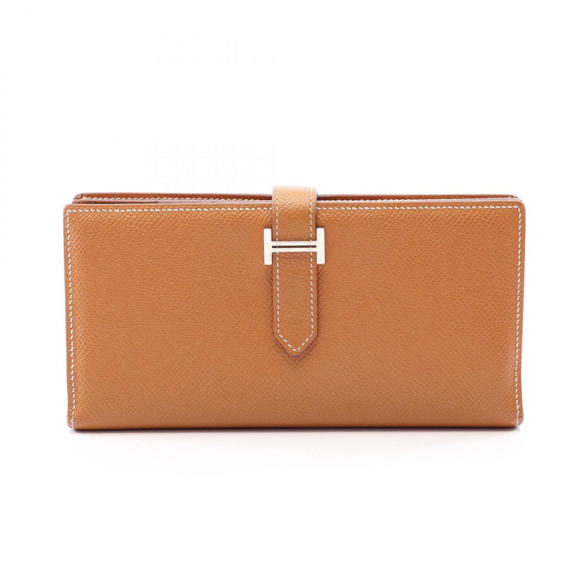 Hermes Brown Epsom Leather Long Wallet (Bi-Fold) (Pre-Owned)