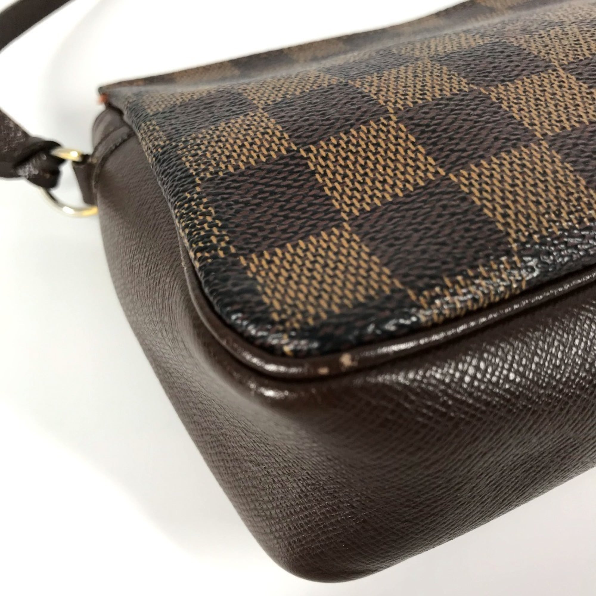 Louis Vuitton Damier Brown Ebene Damier Canvas Handbag Shoulder Bag (Pre-Owned)