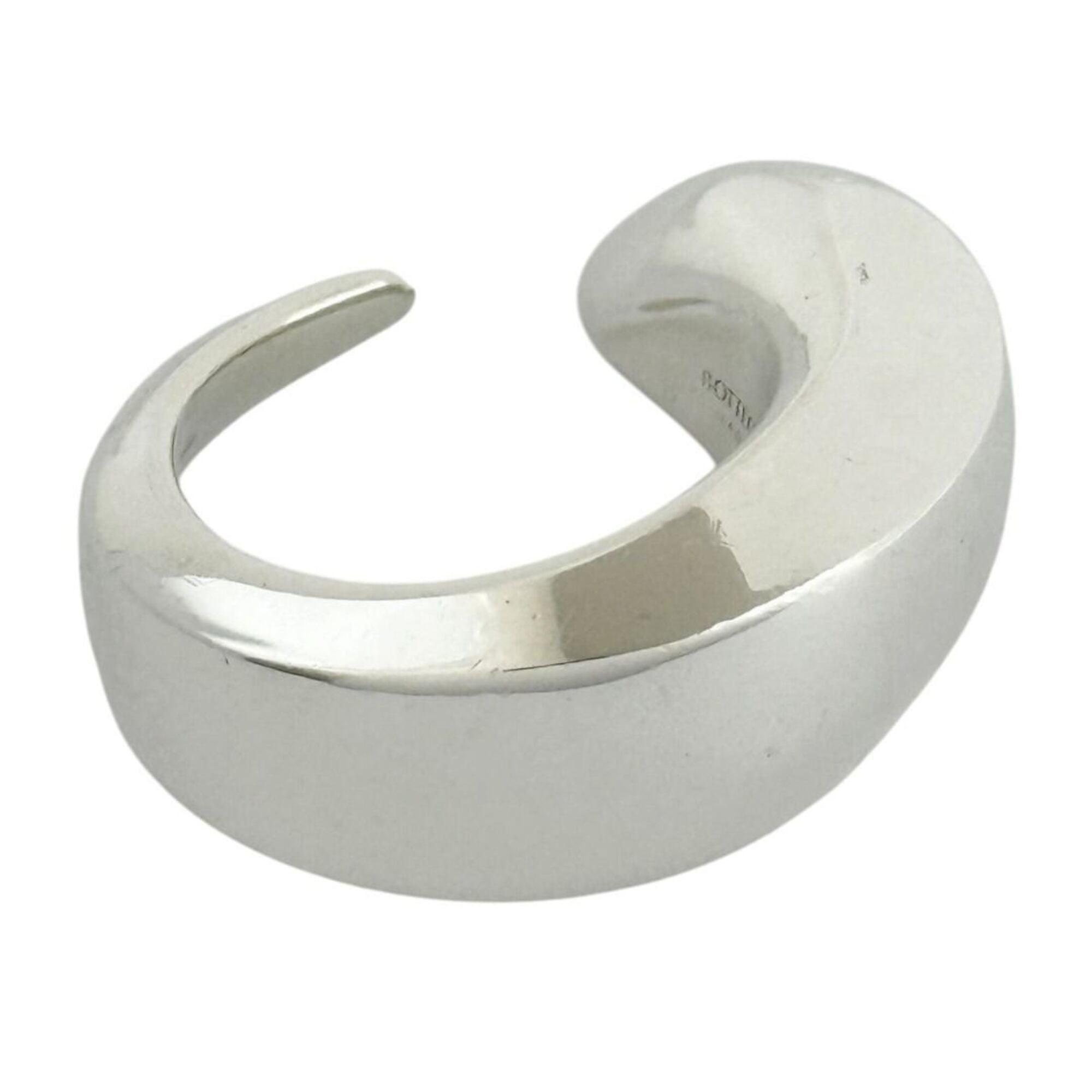 Bottega Veneta Silver 925 Band Ring (Pre-Owned)